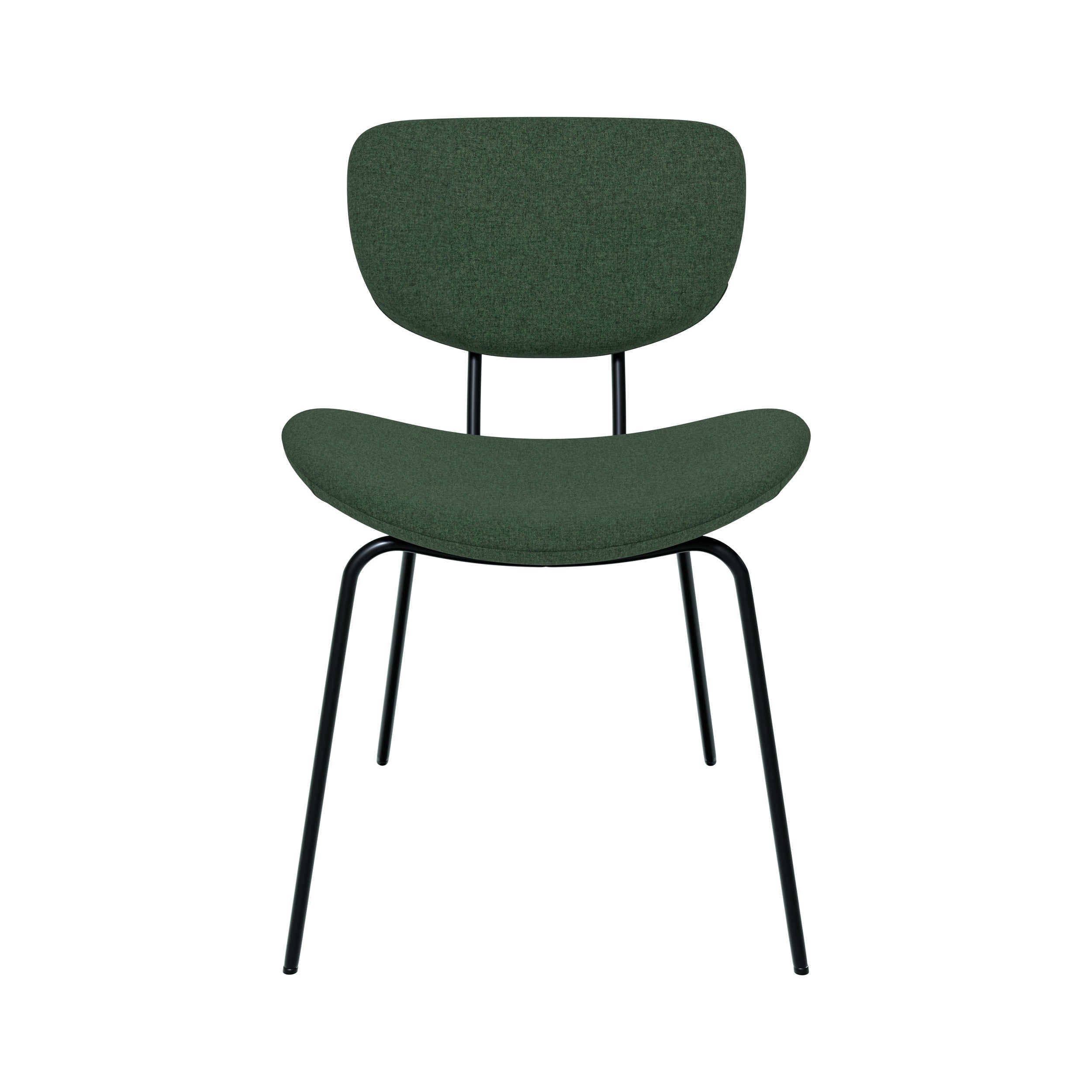 Silla Verner de tela verde (lote de 2)