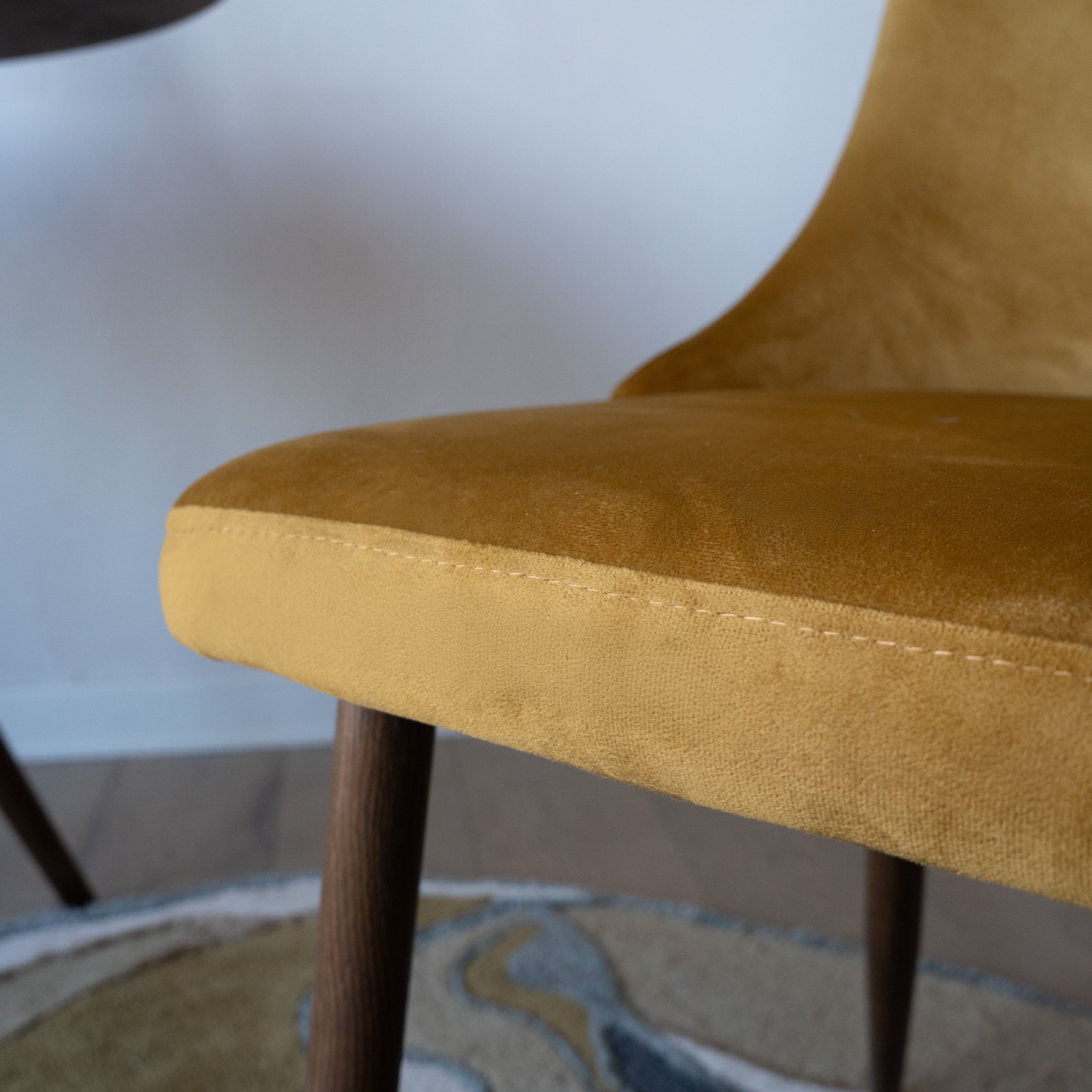 set di 2 sedie in velluto giallo vinni rendez vous deco