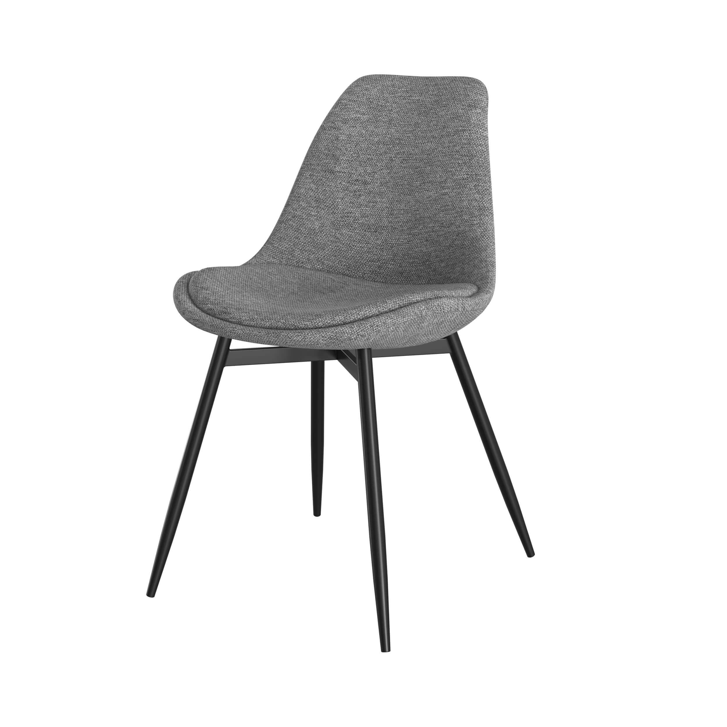 sedia flippi in tessuto grigio scuro Cina set di 2