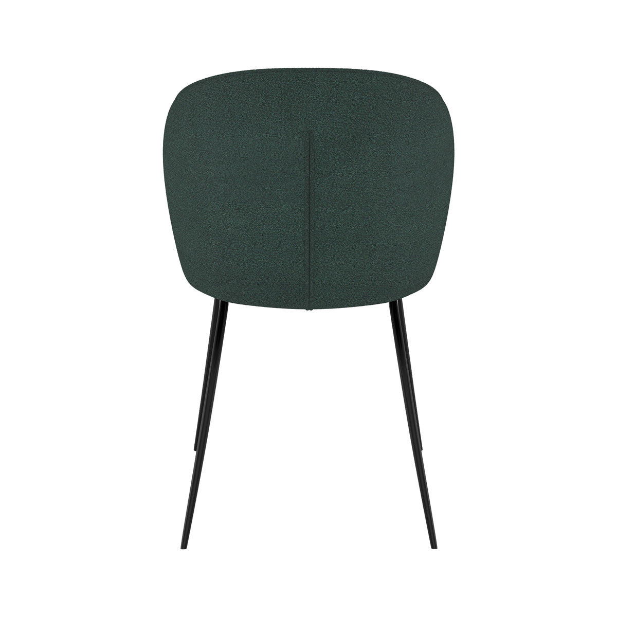 sedia groom in tessuto verde scuro con gambe nere