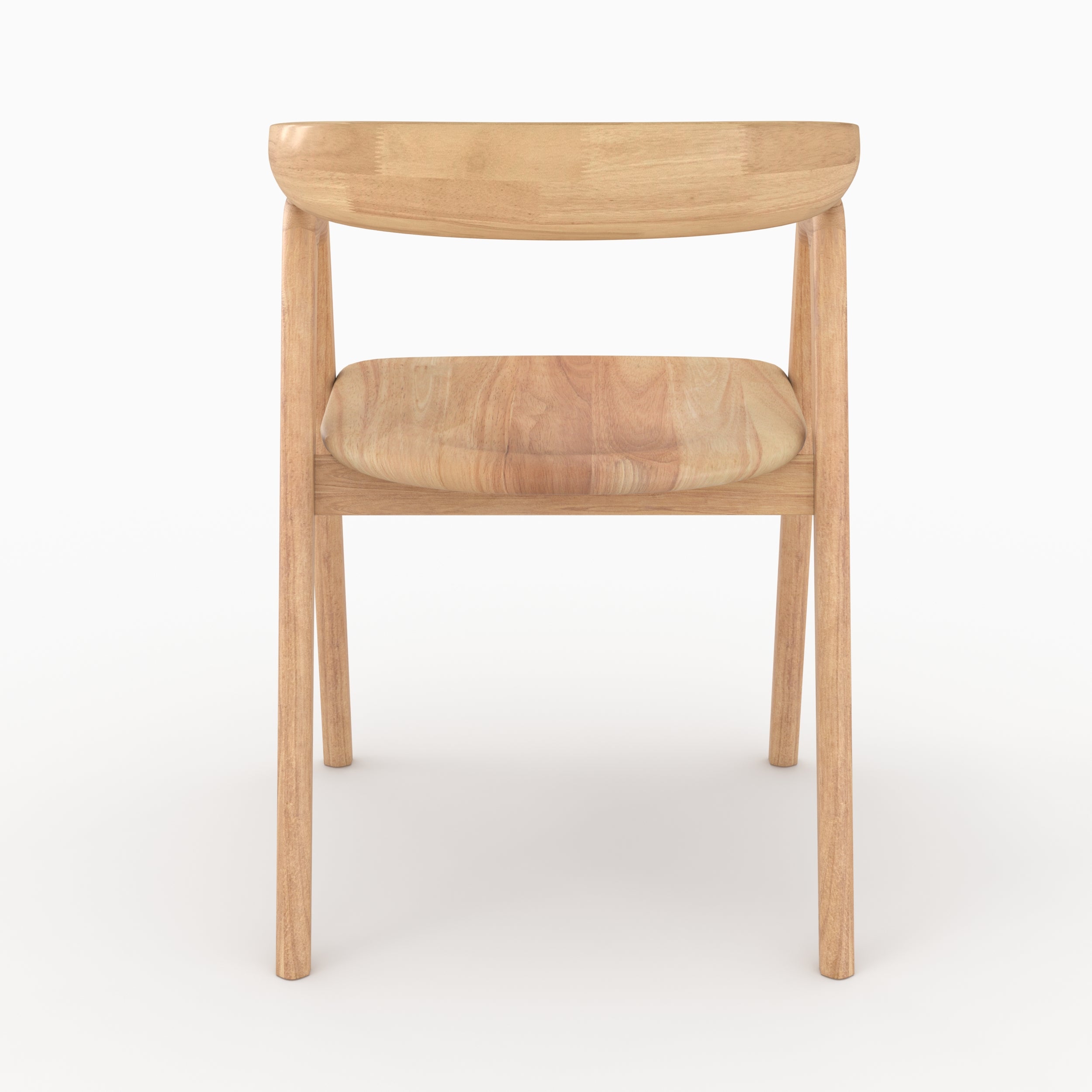 sedia hawa in legno di gomma chiara con braccioli appuntamento deco