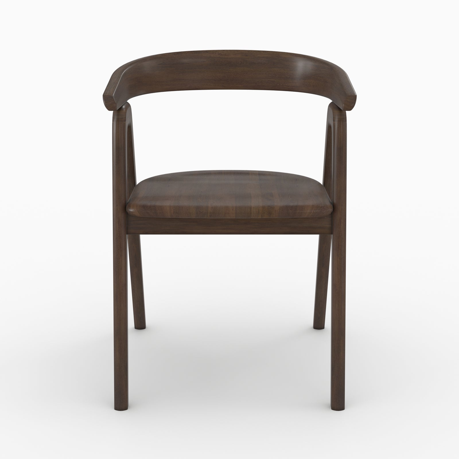 sedia hawa in legno di hevea scuro