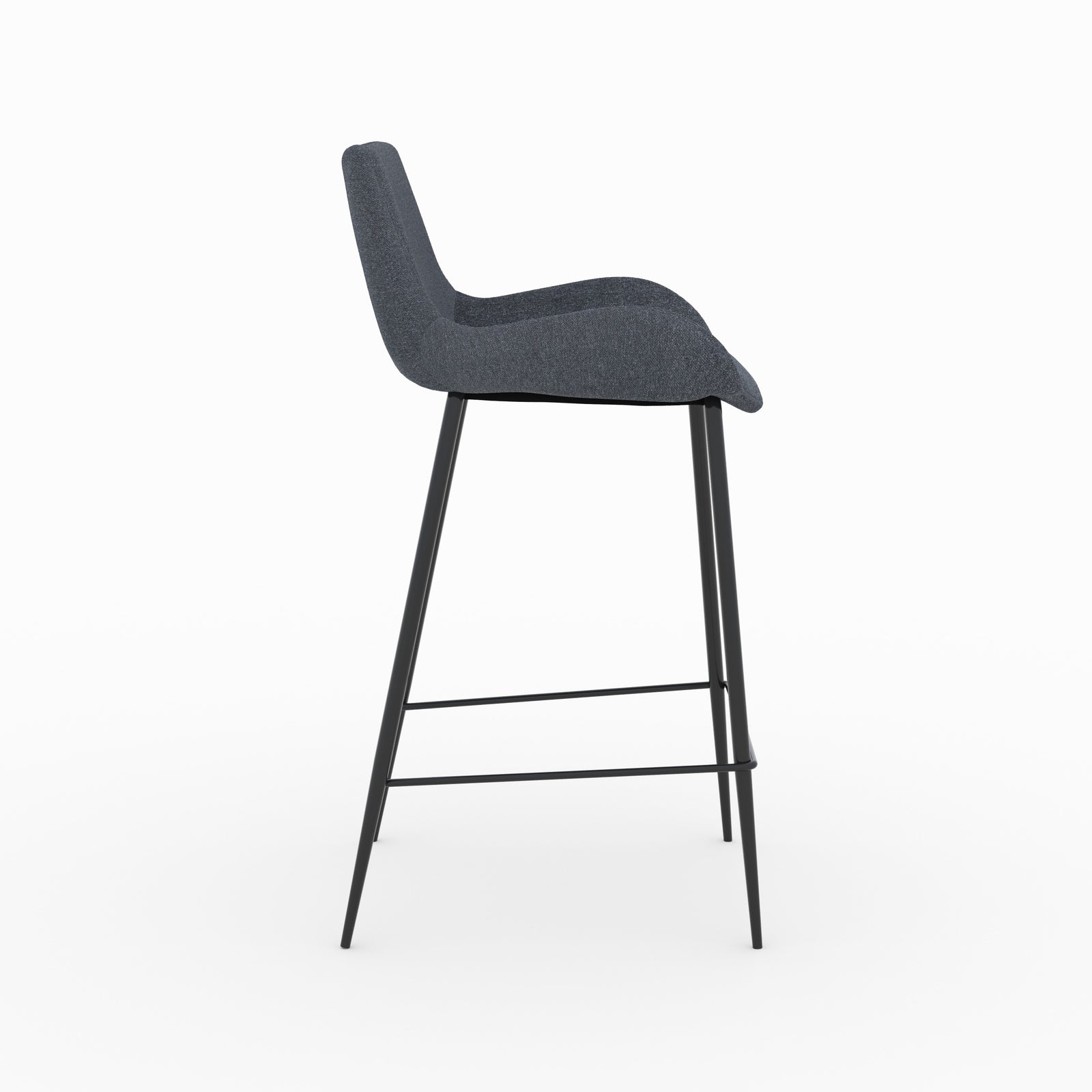 sedia isola centrale pirata in tessuto grigio 65 cm set di 2
