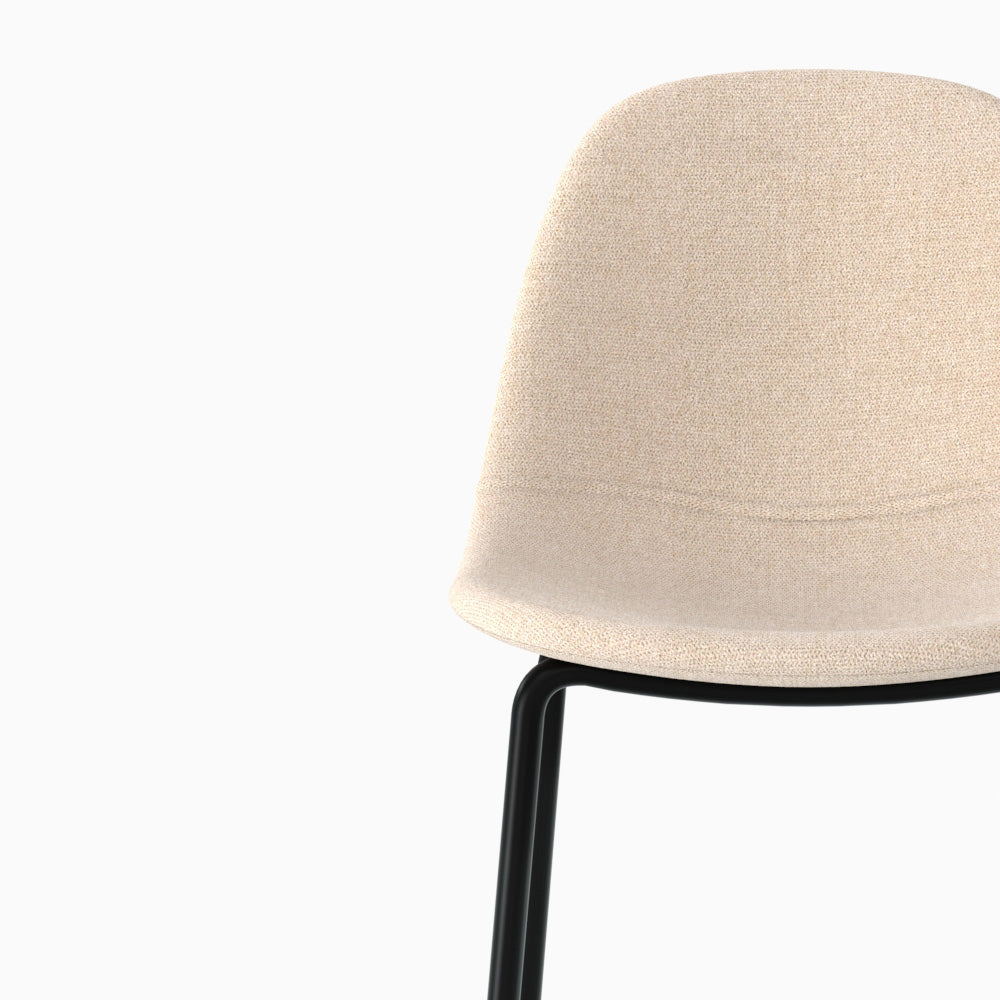 Stuhl für die zentrale Insel Henrik in beigem Stoff 65 cm (2er-Set)