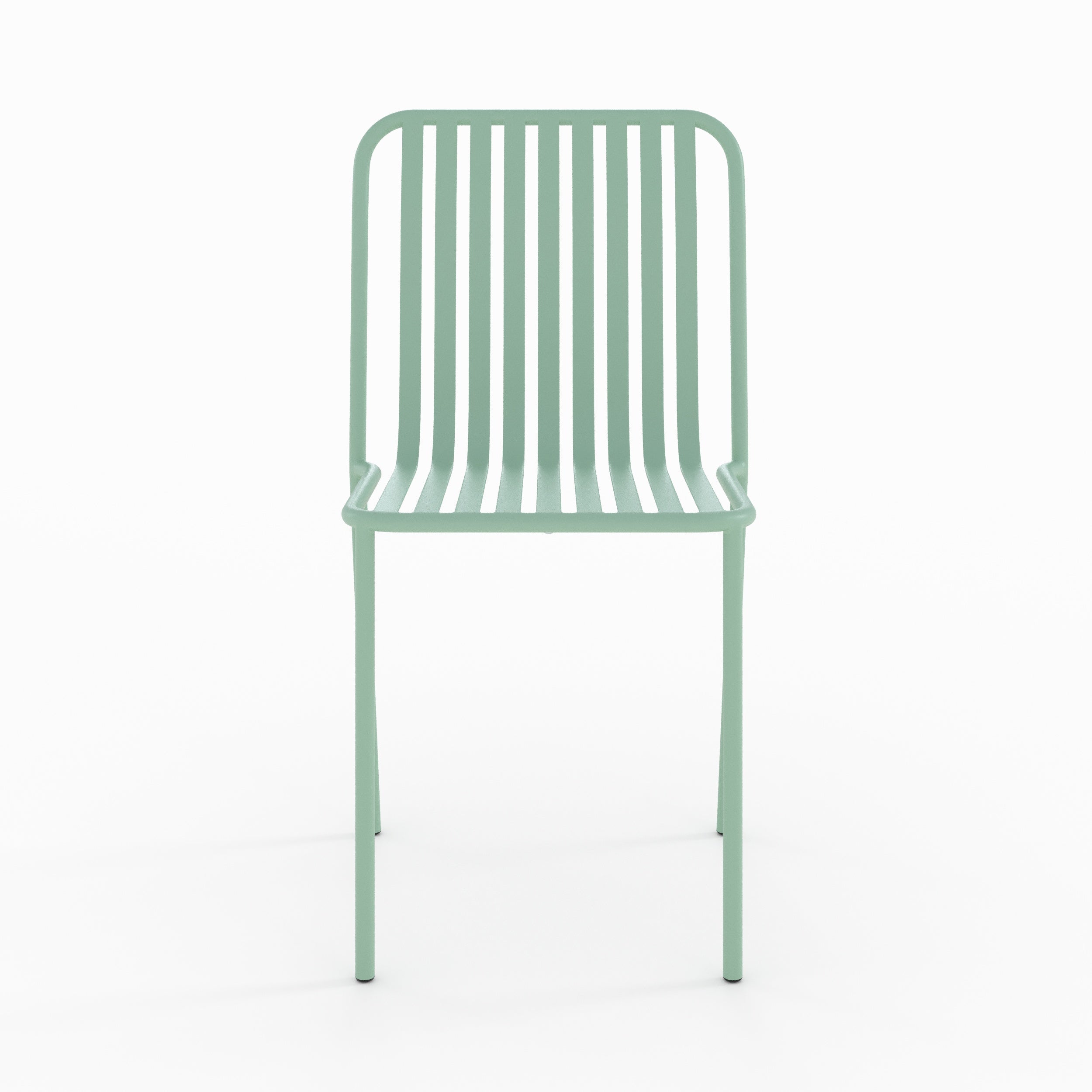 chaise jardin yumi en metal vert lot de 2