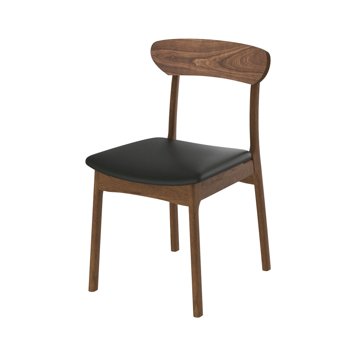 sedia lana in pelle sintetica e legno chiaro lana