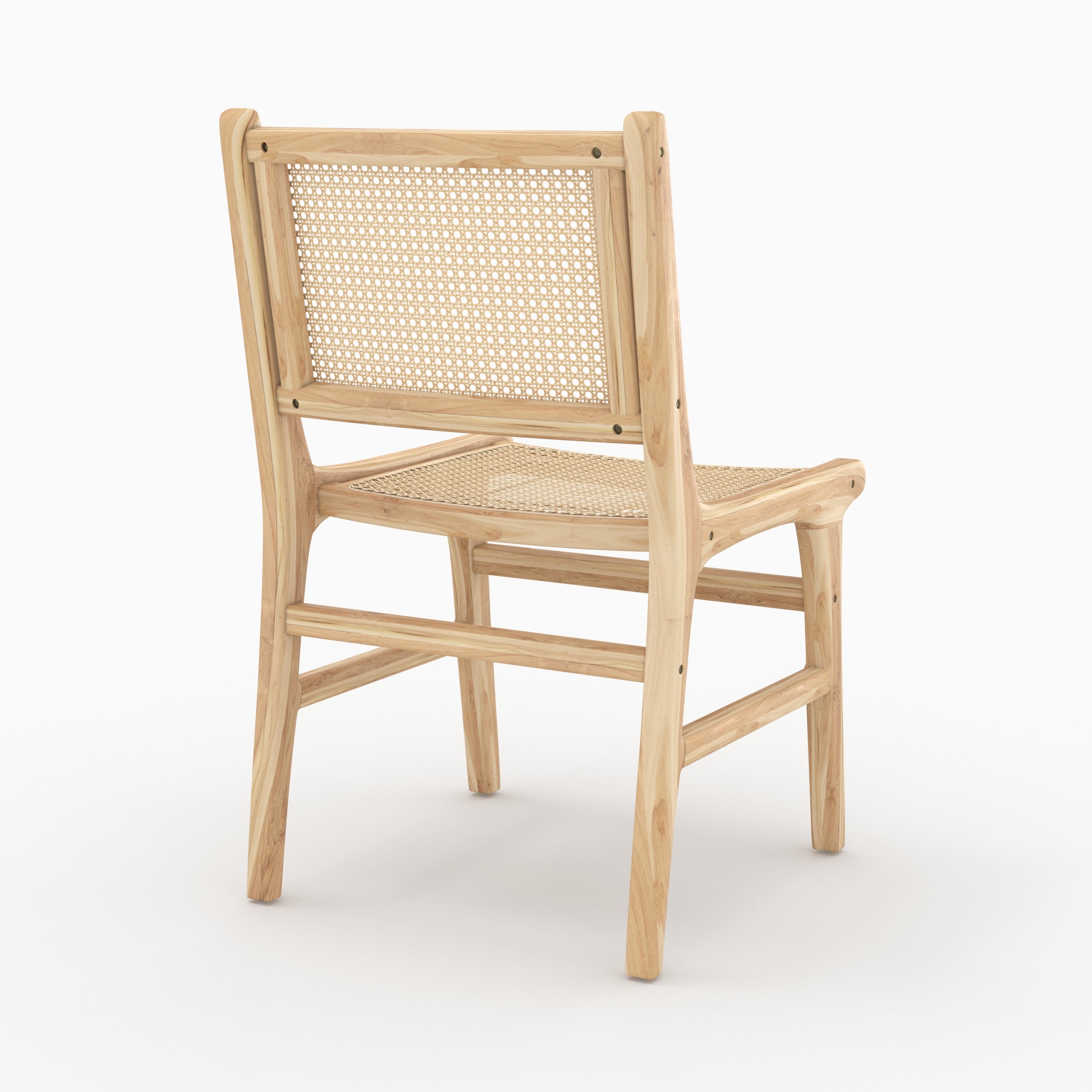 set di 2 sedie kyla teak rattan