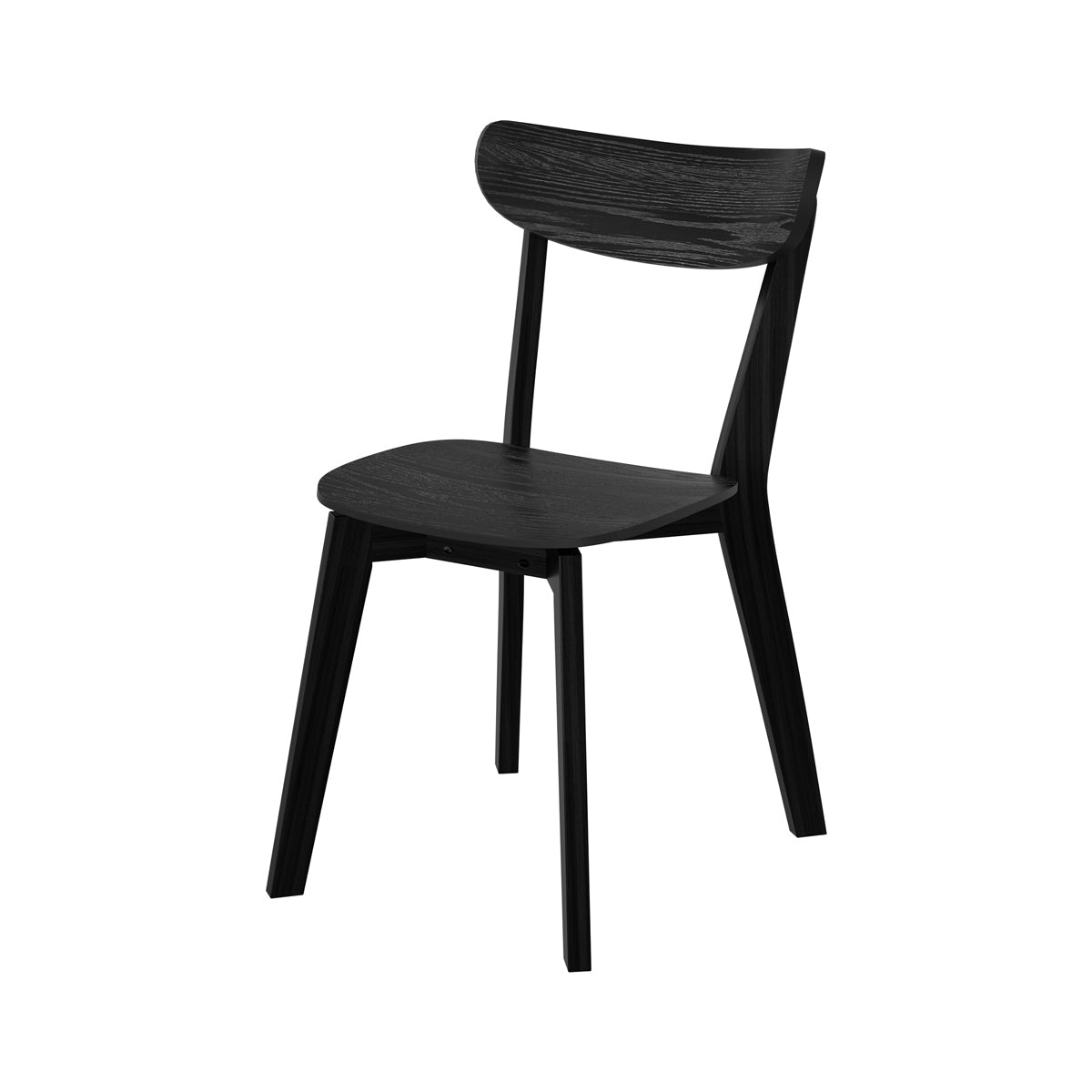 sedia set di 2 tabata legno nero