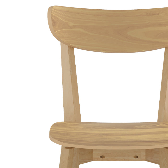 set di 2 sedie tabata scandinave in legno chiaro
