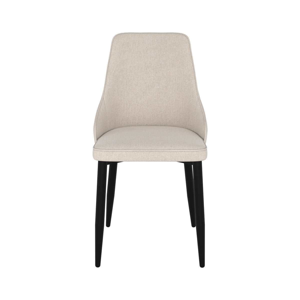 sedia pipo in tessuto beige per sala da pranzo