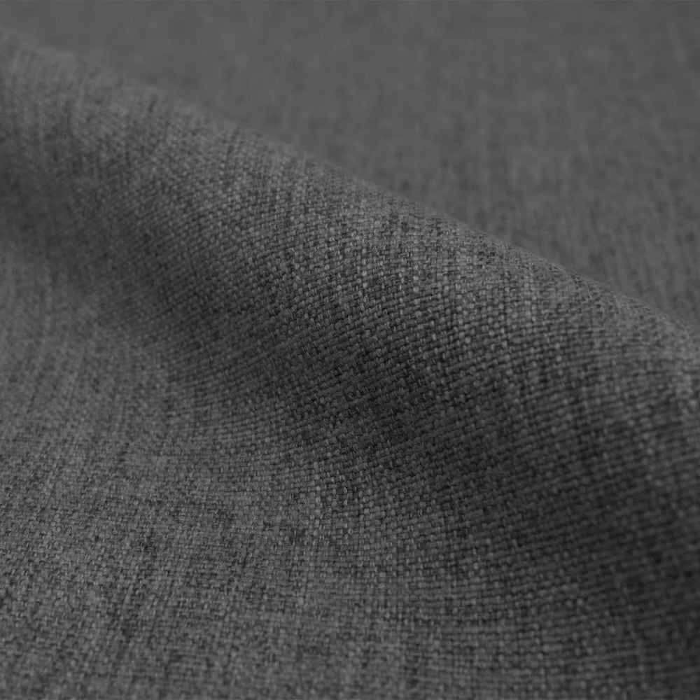 set di 2 sedie pipo in tessuto grigio scuro