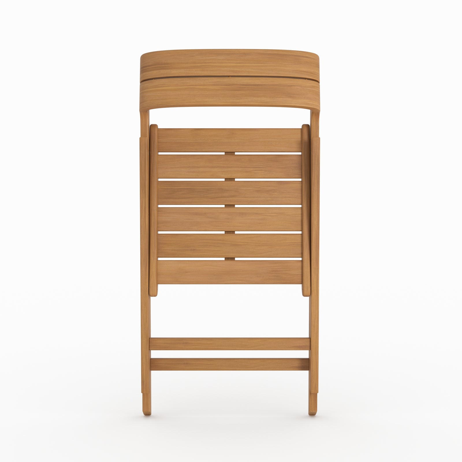 Chaise pliante Siquijor acacia repliee rangement compact