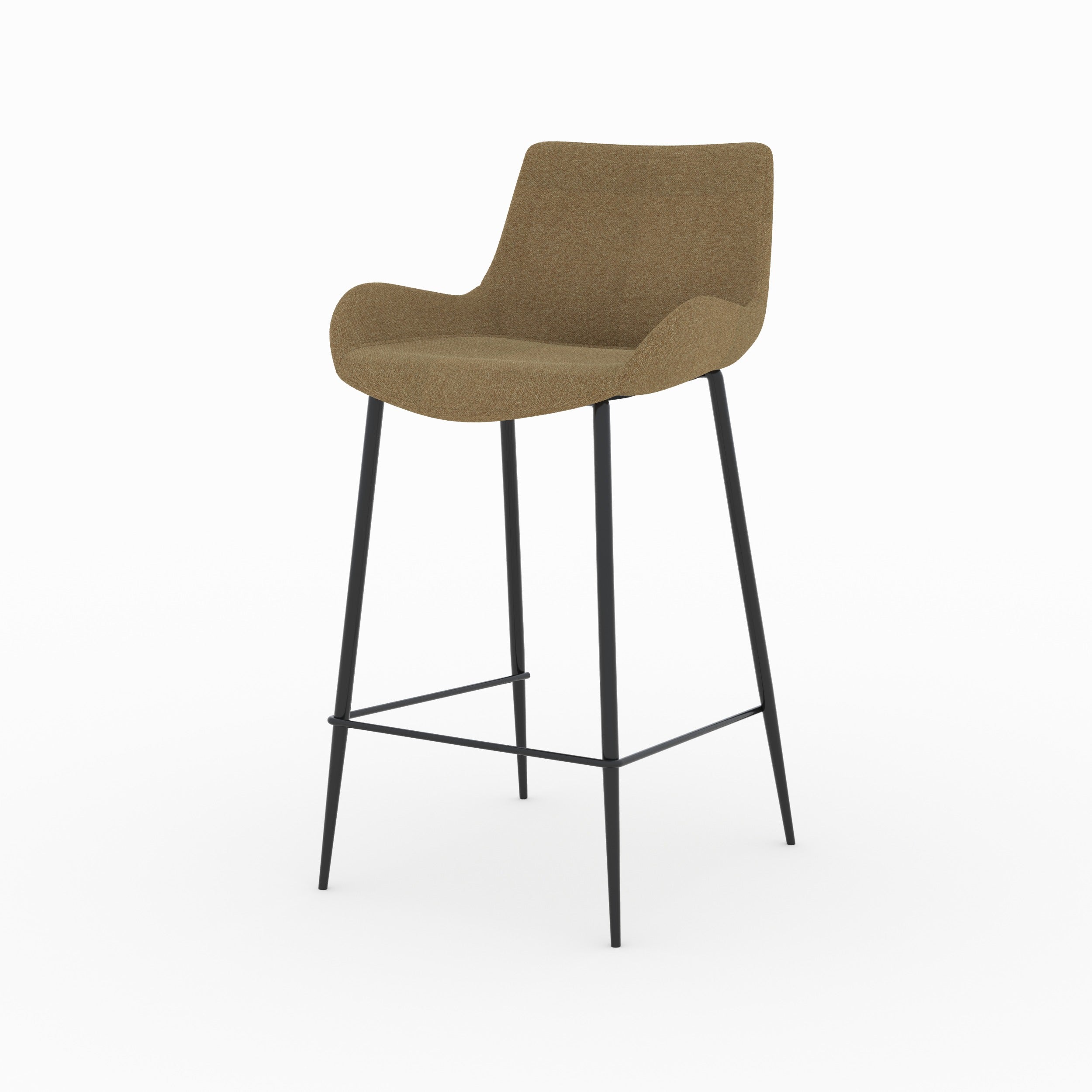 chaise pour ilot central en tissu jaune 65 cm lot de 2 pirata