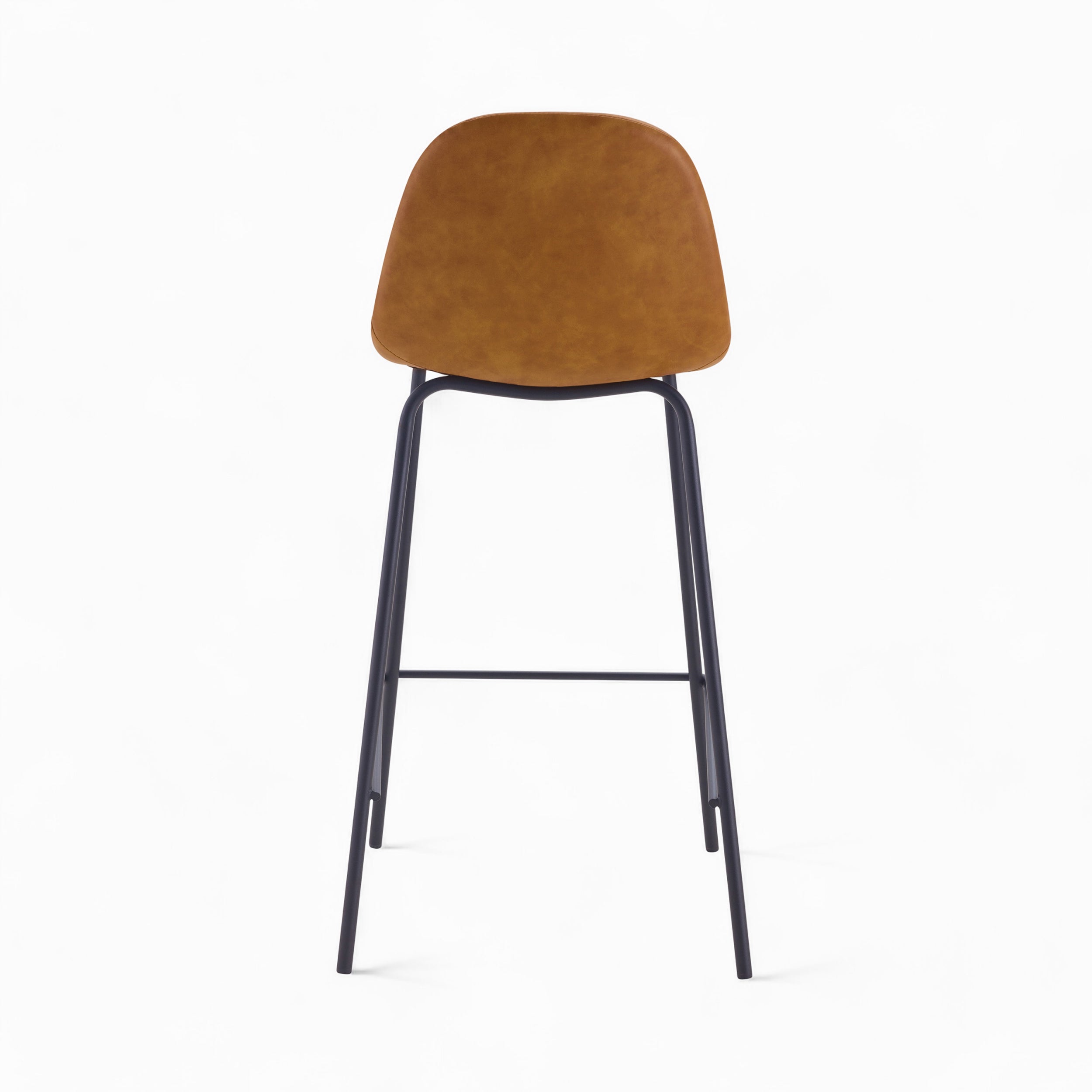 chaise pour ilot central henrik camel et marron pack 4