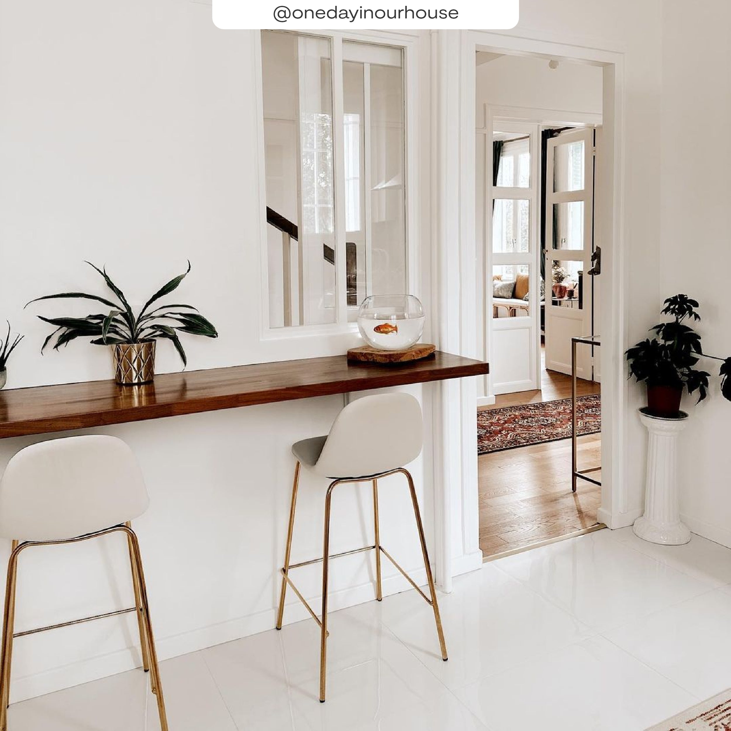 chaise pour ilot central henrik en cuir synth_tique blanc 65 cm unite