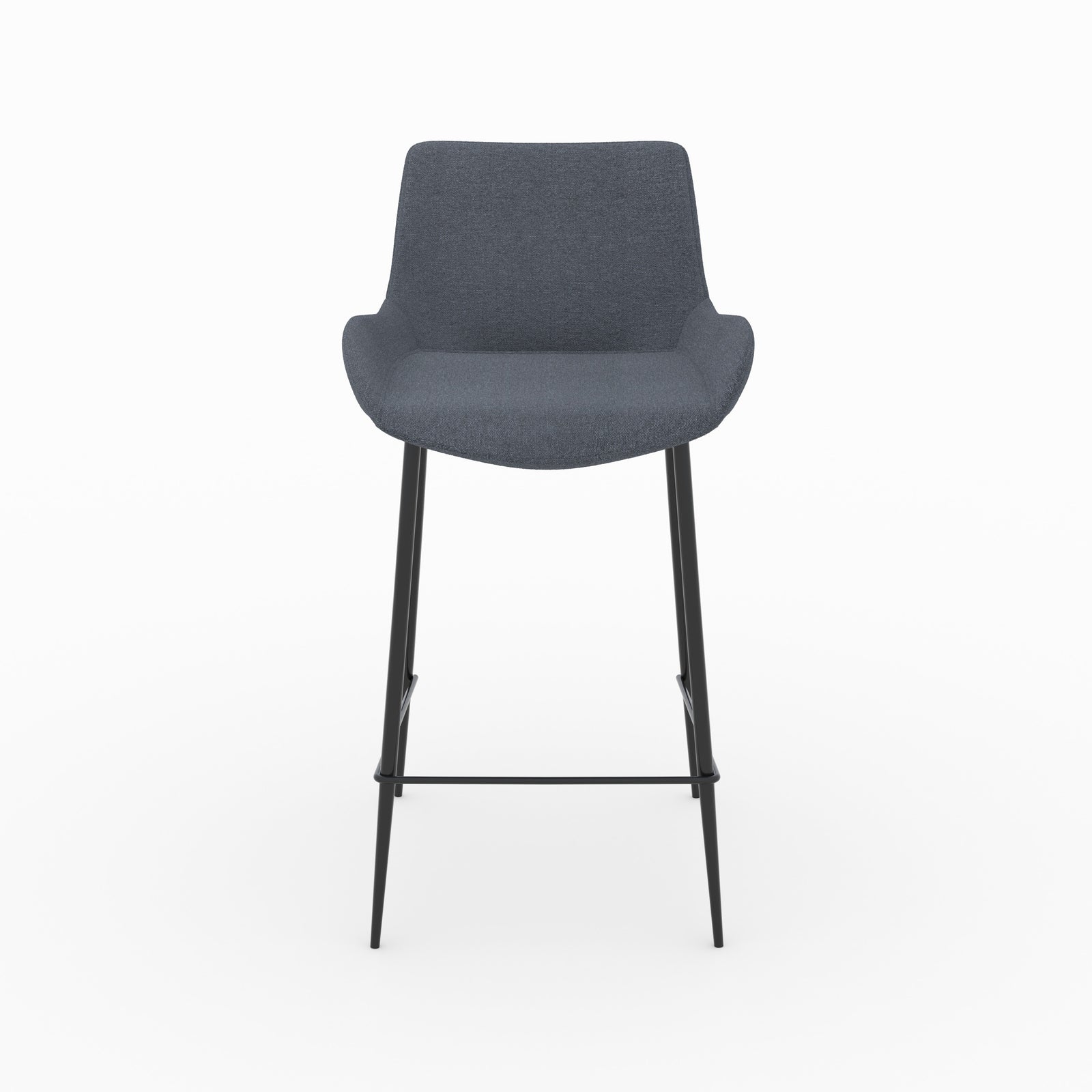 sedia per isola centrale pirata in tessuto grigio 65 cm set da 2