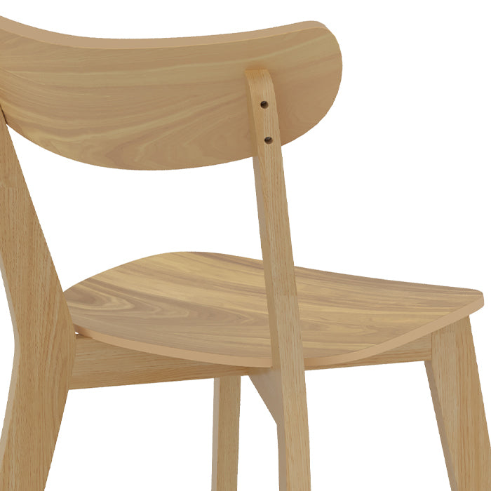sedia scandinava in legno chiaro tabata