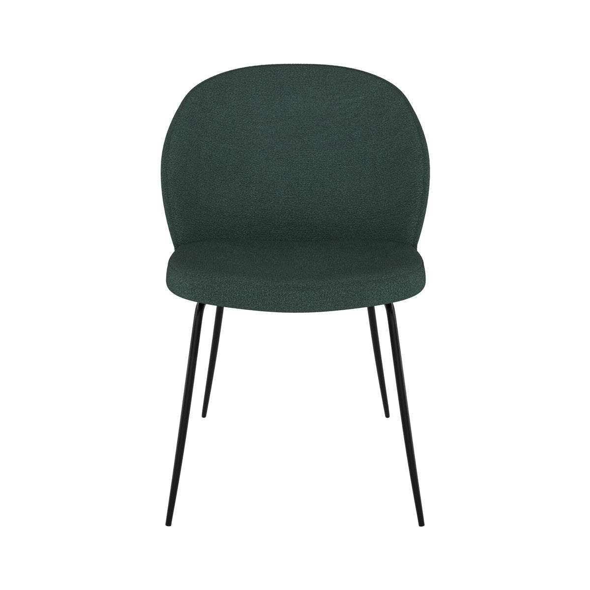 sedia scandinava verde groom in tessuto verde
