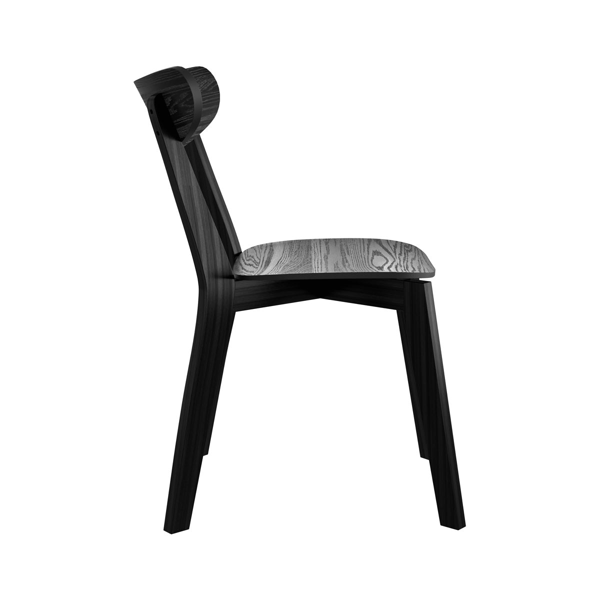 sedia tabata in legno nero
