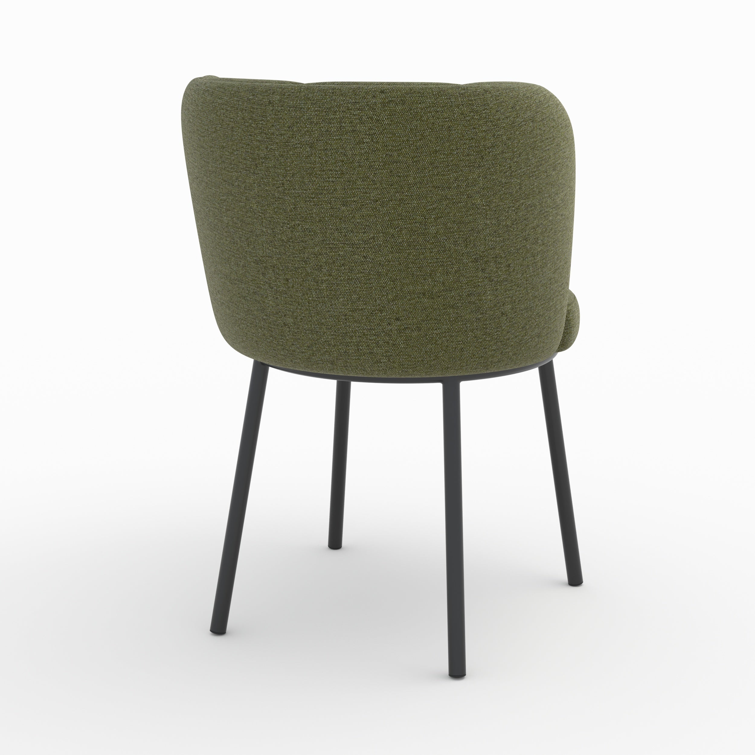 sedia in tessuto verde cinese aby