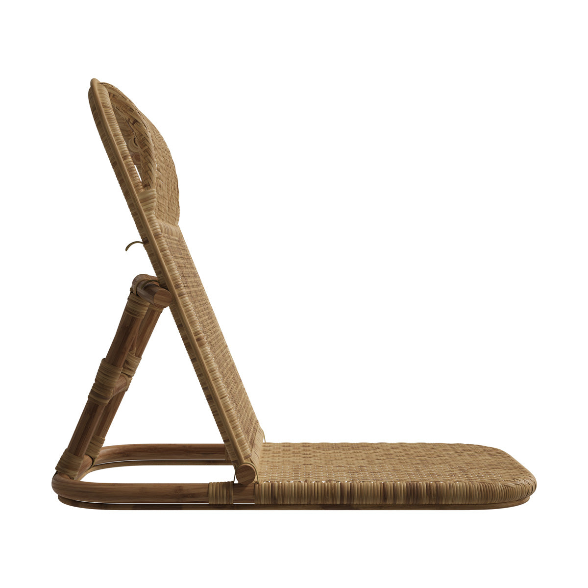 sedia sdraio pieghevole nomade in rattan favignaa