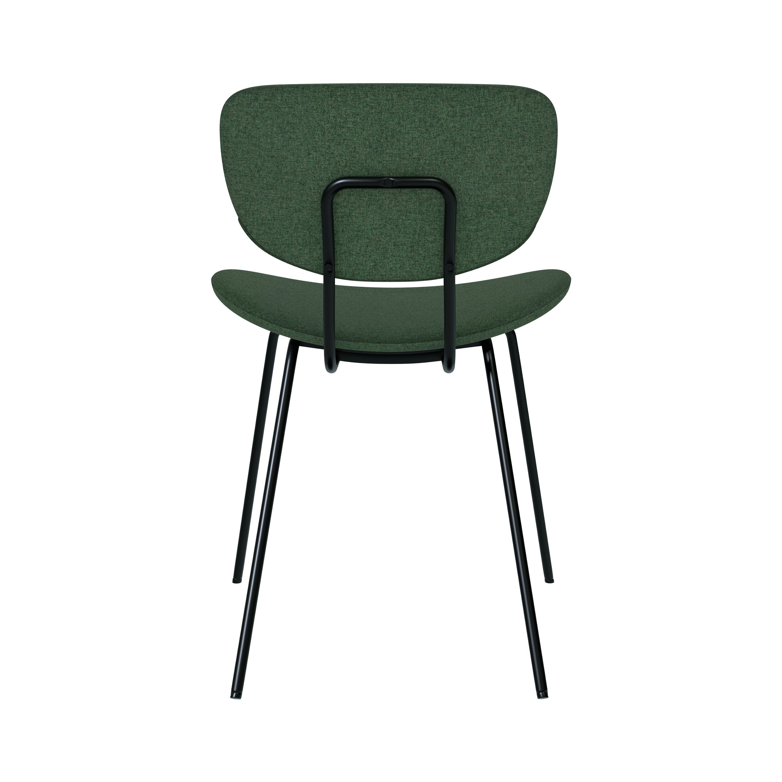 Silla Verner de tela verde (lote de 2)