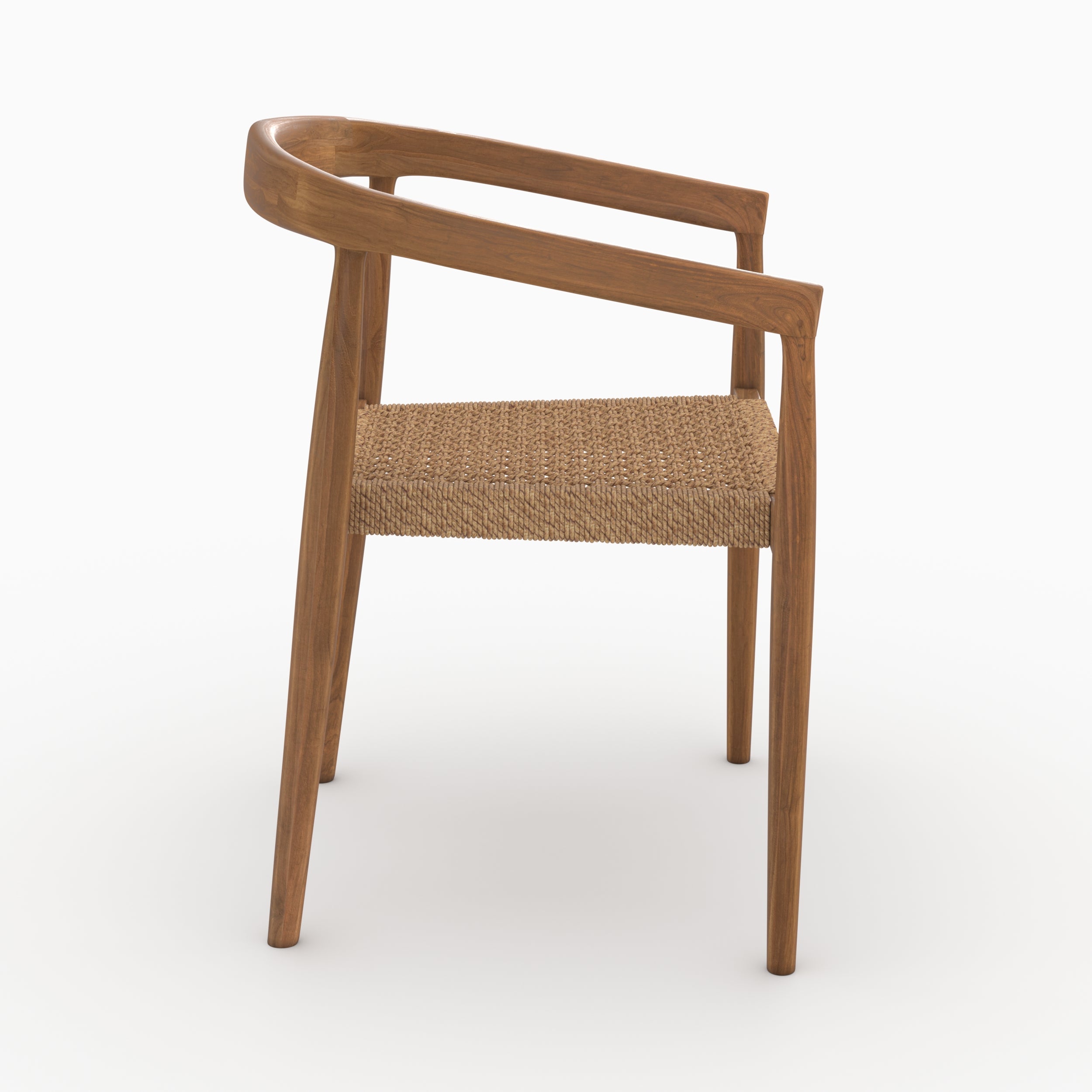 Chaises Bali teck tissage synthétique lot 2