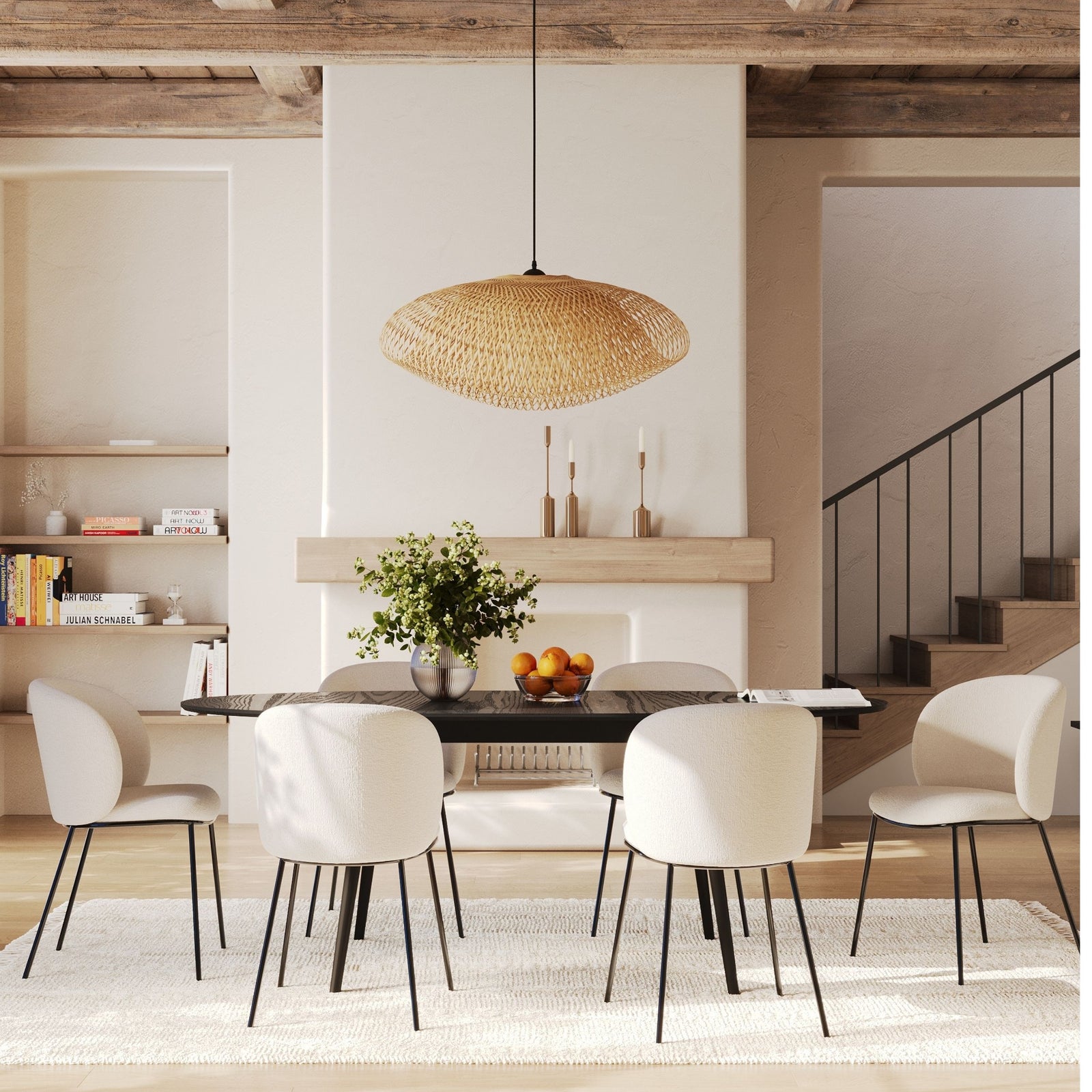 Chaises bulles tissu blanc