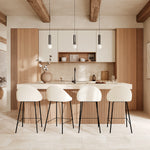 Chaises de bar blanches misty