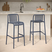 Chaises de bar de jardin 76 cm Duli bleumarine