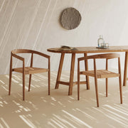 Chaises de jardin Bali teck tressage synthétique