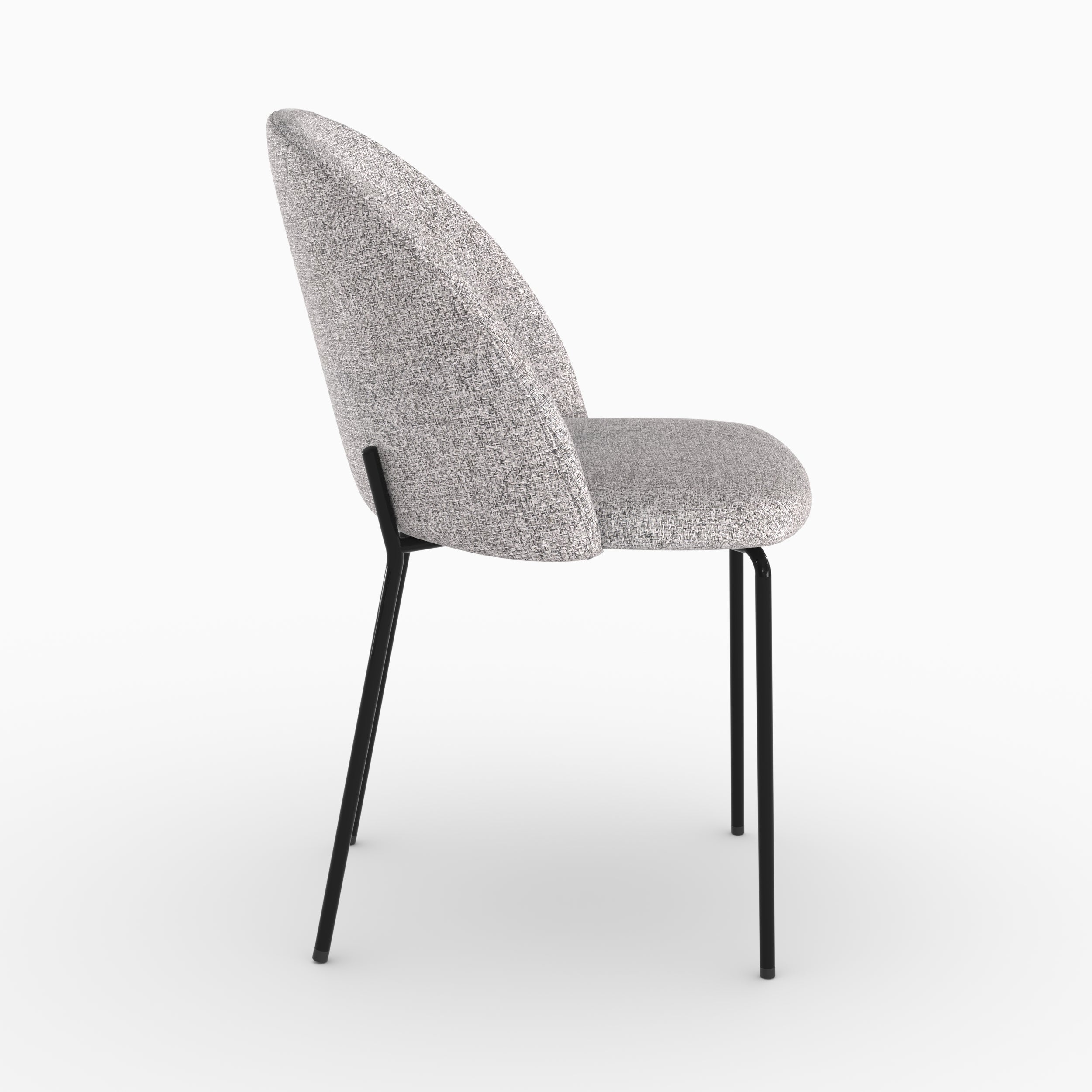 Chaises design Karl gris clair