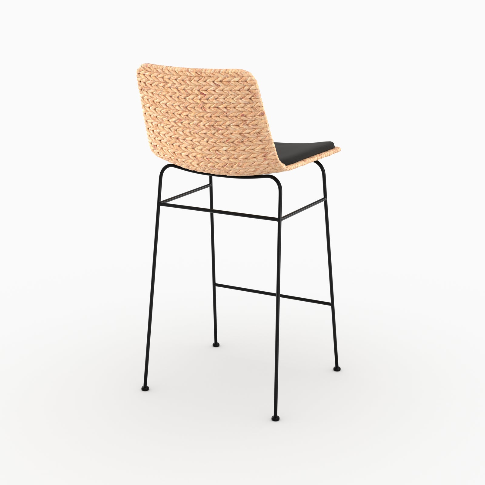 Chaises hautes Faro 66cm naturel bohème lot 2