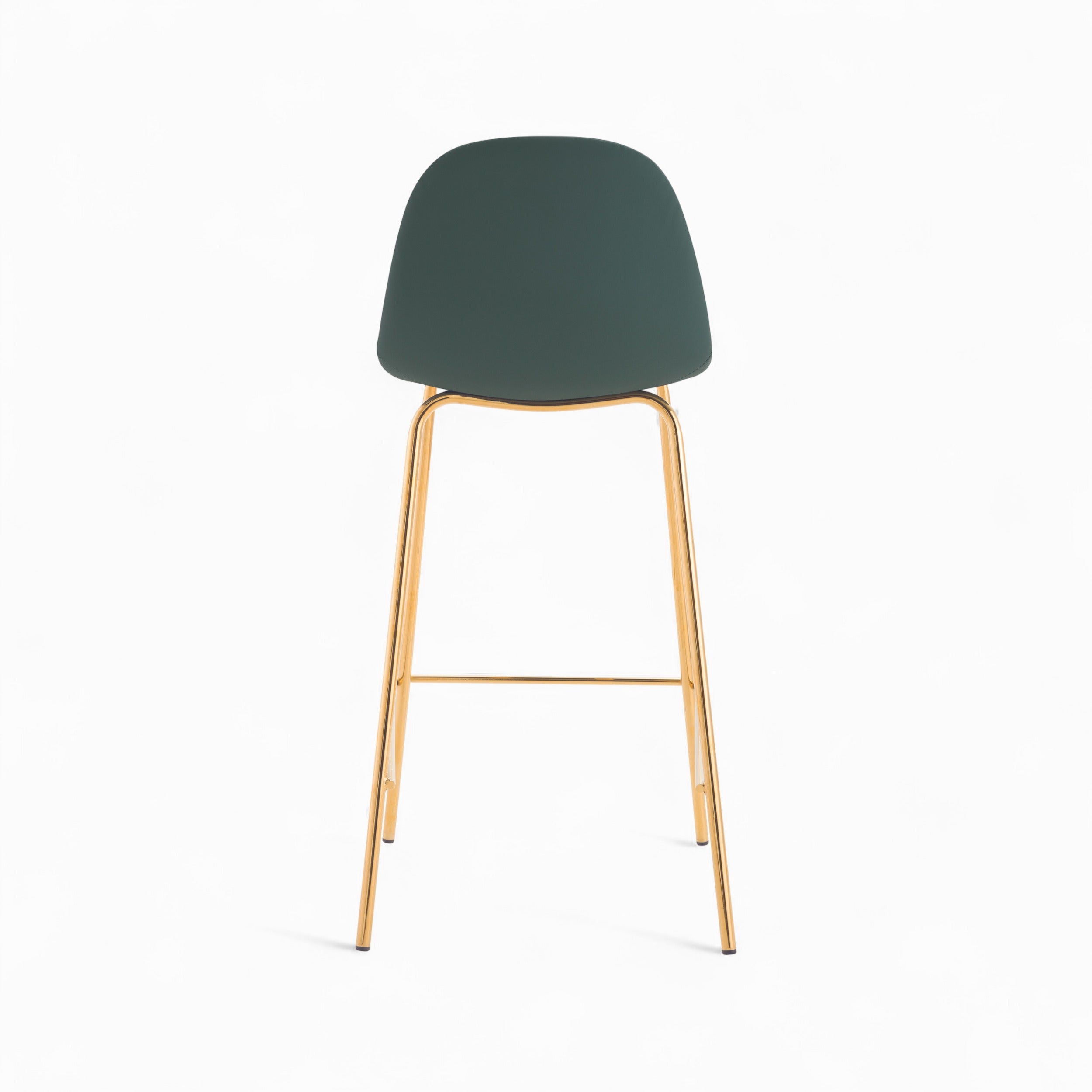 chaises ilot central henrik 65cm blanc vert pack 4