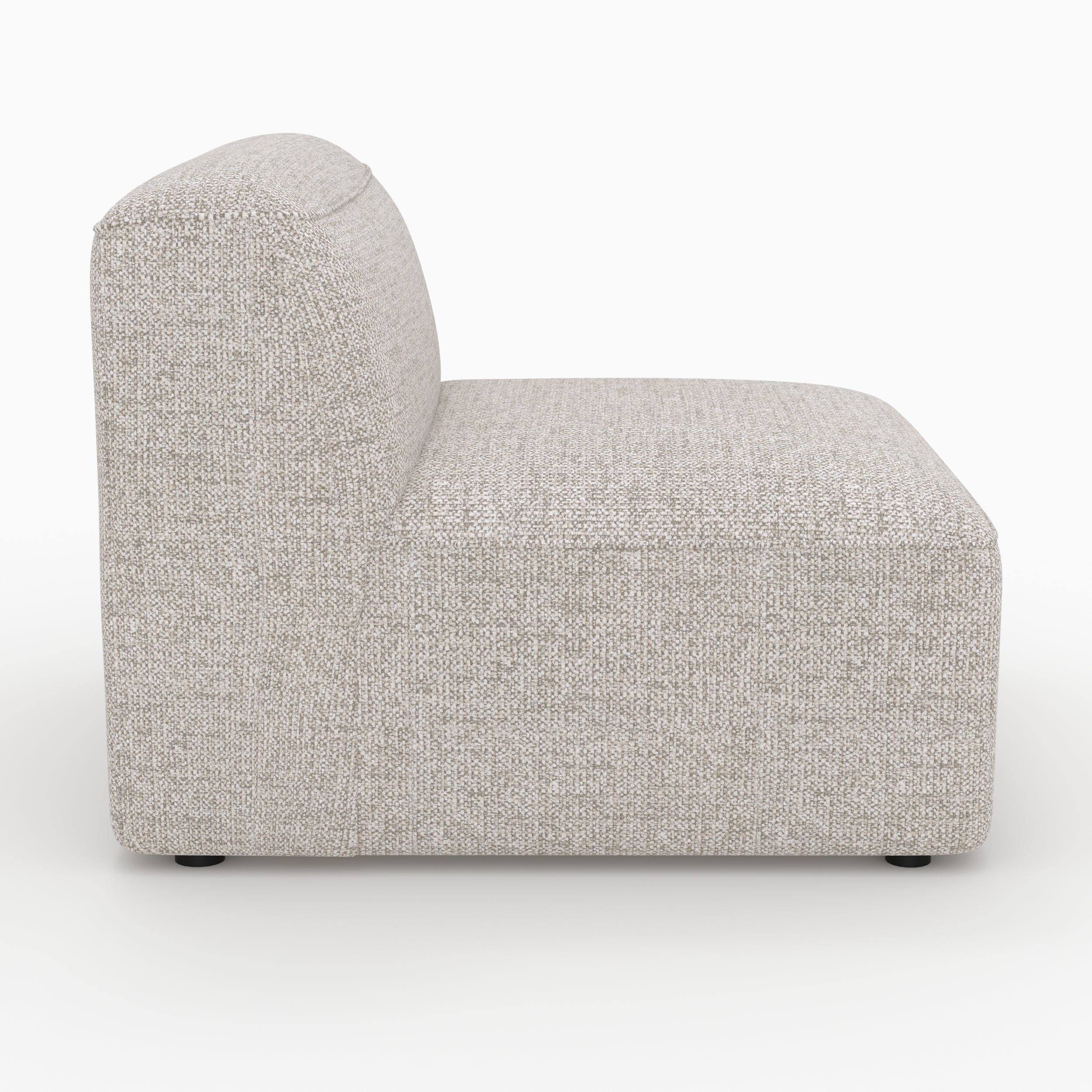 Chauffeuse modulable Hestia canapé tissu beige