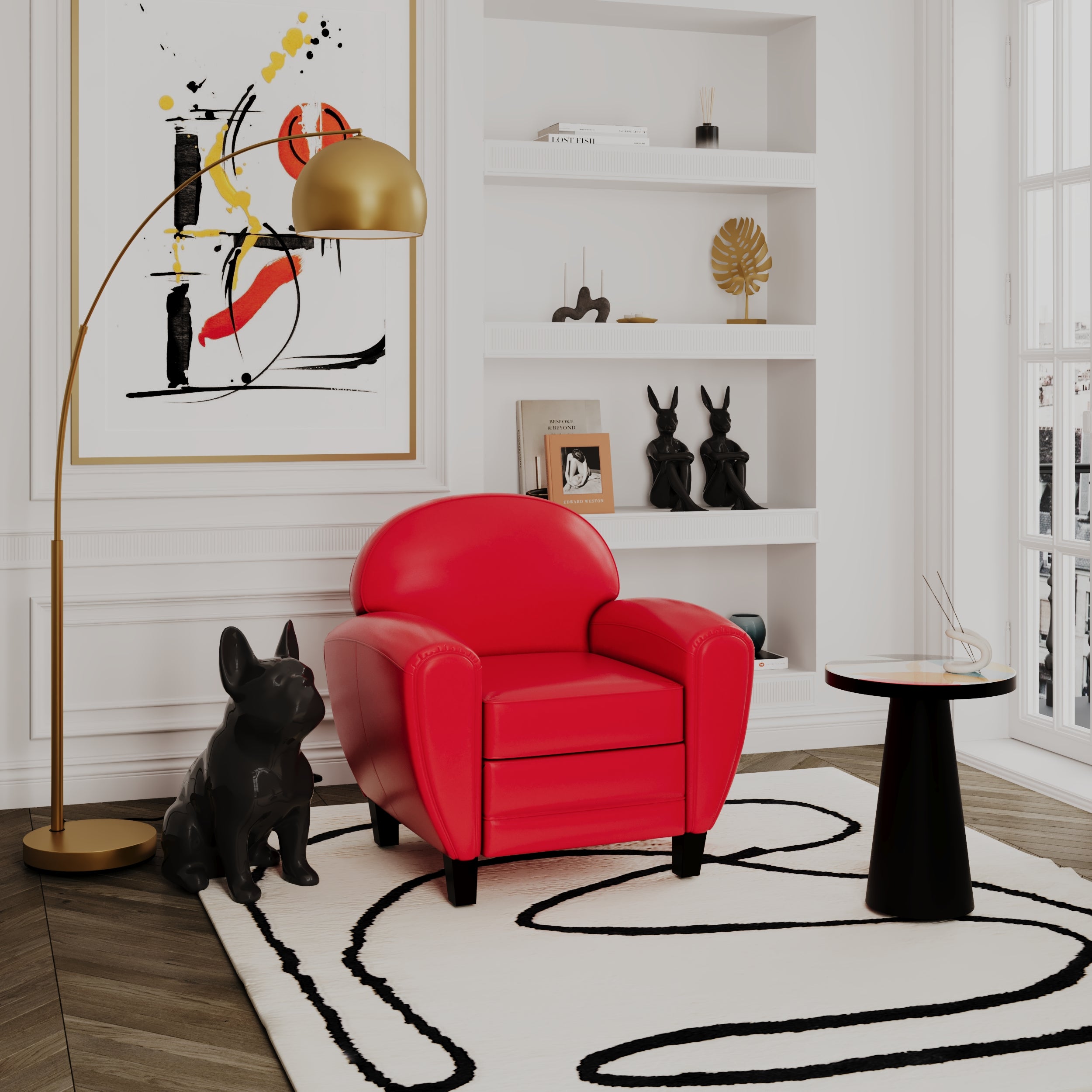cheyenne table appoint colore ronde noire