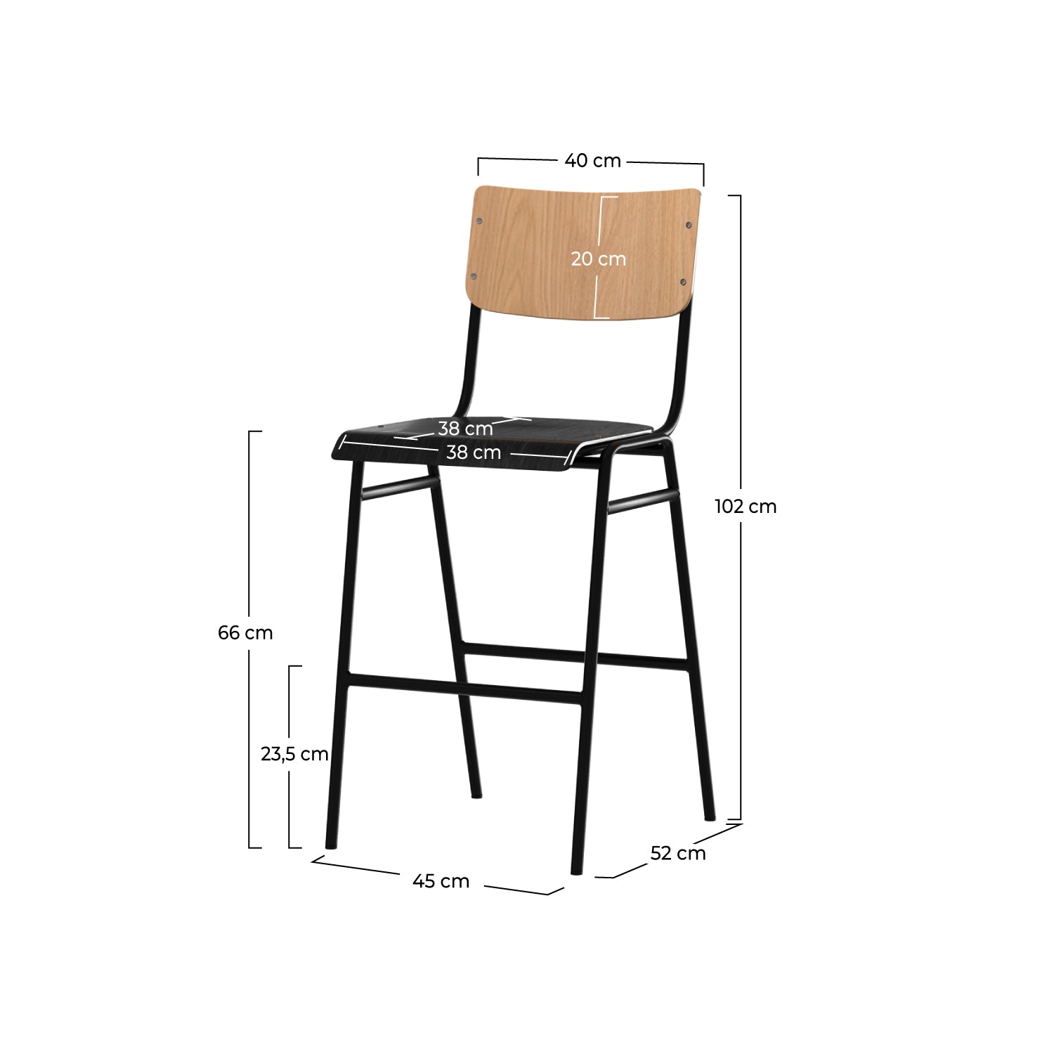Clem chaises de bar