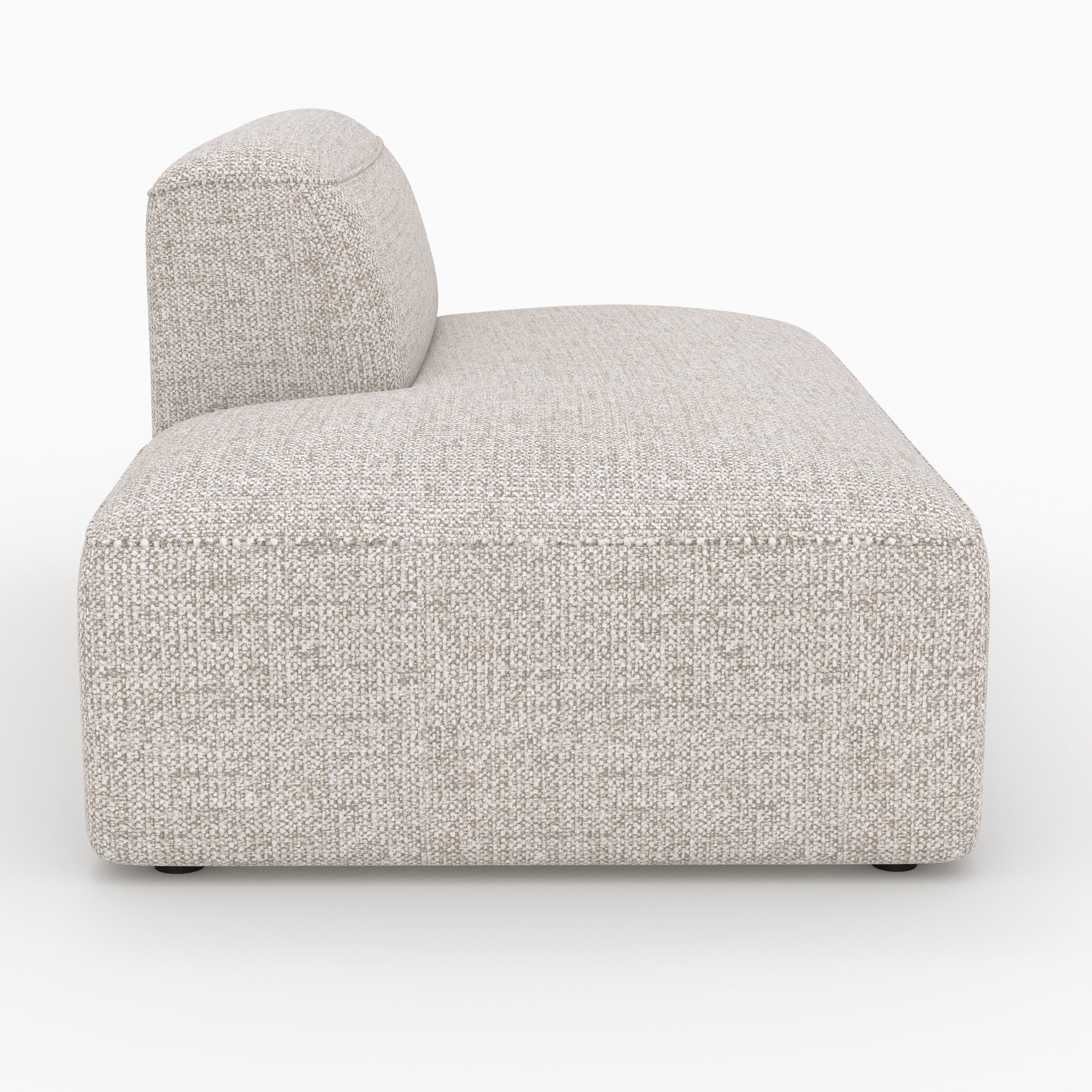 Cocooning méridienne Hestia dossier droit canapé modulable beige
