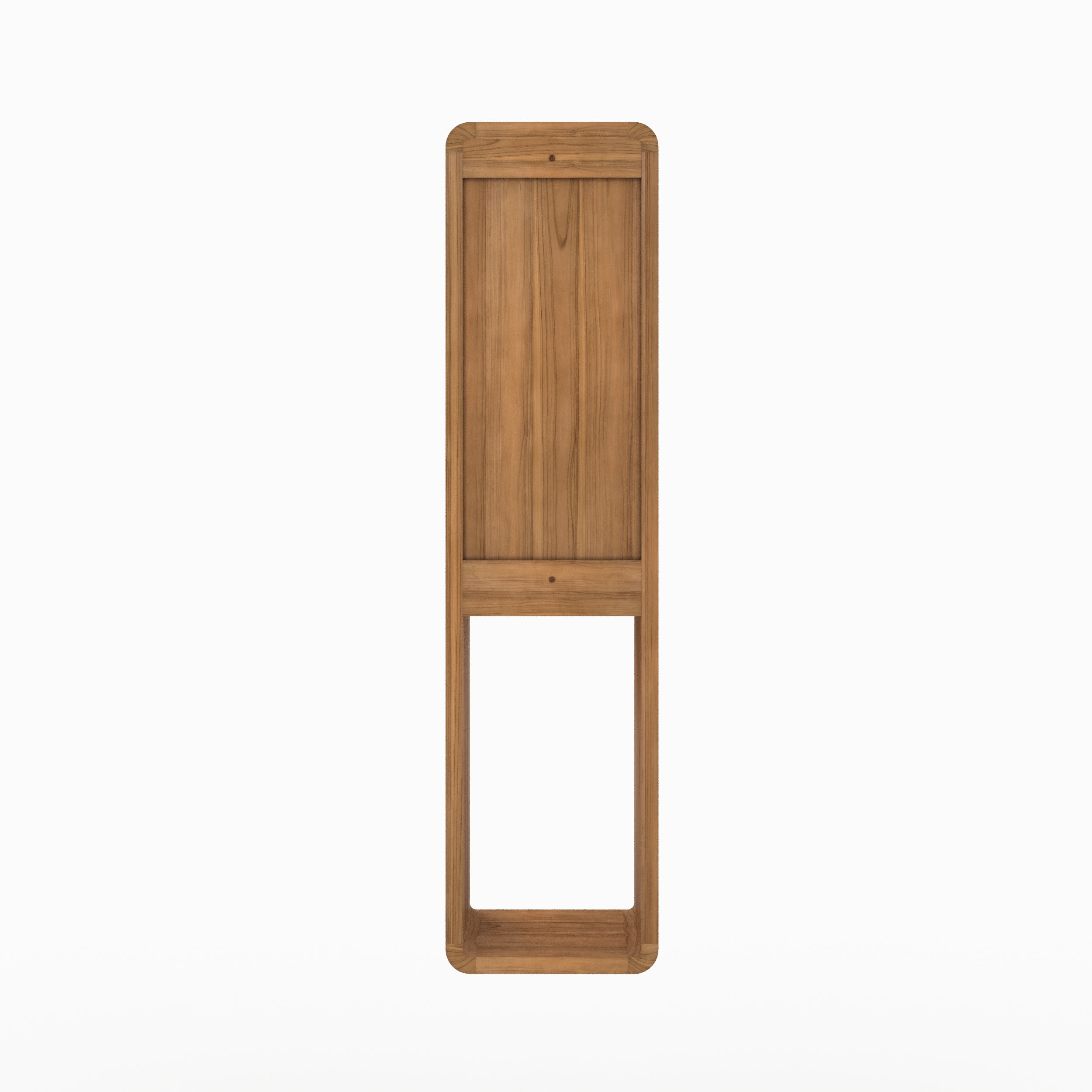 colonna da bagno kafa in legno di teak sospesa per ripiani_1