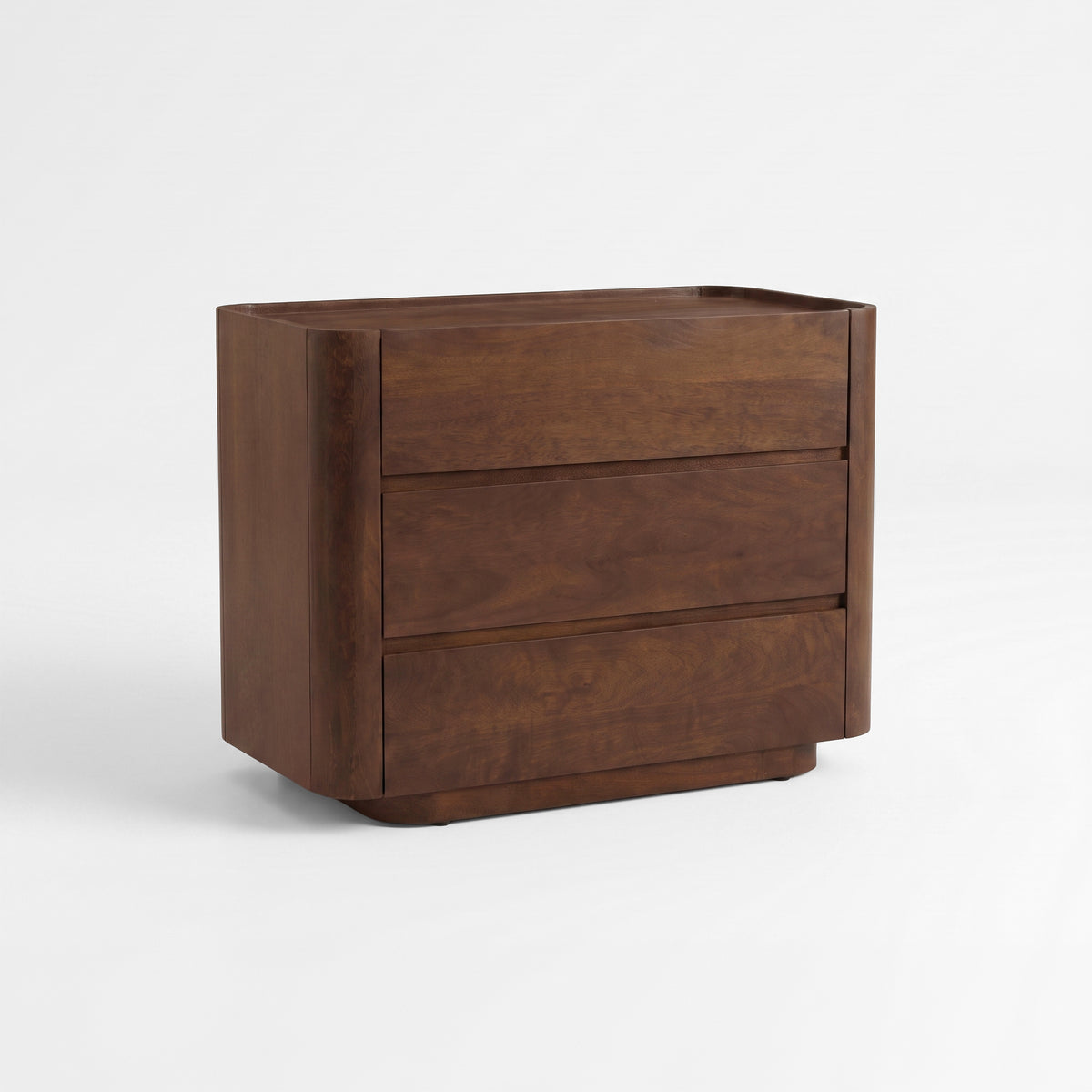 Commode Aldo en bois de manguier noyer, vue de trois quarts gauche - Maison Pavane