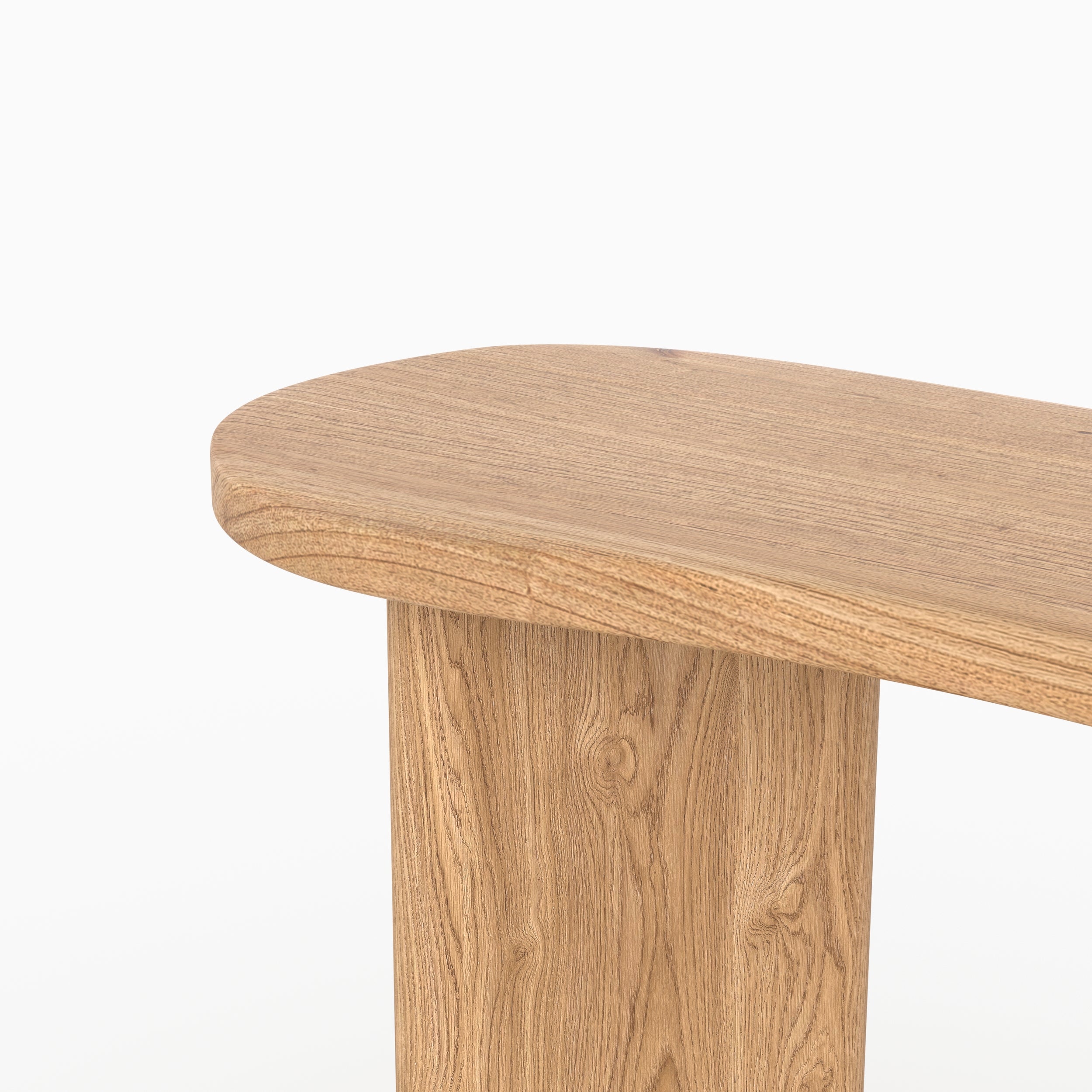 Consola Brandan de madera maciza de mindi