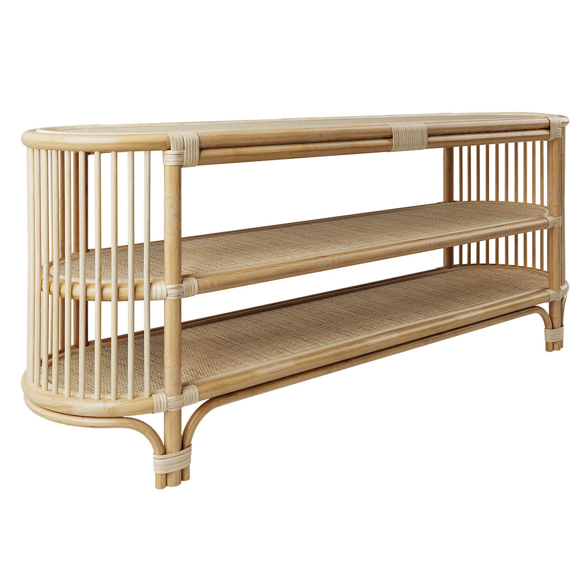 console en rotin marthe 140 cm
