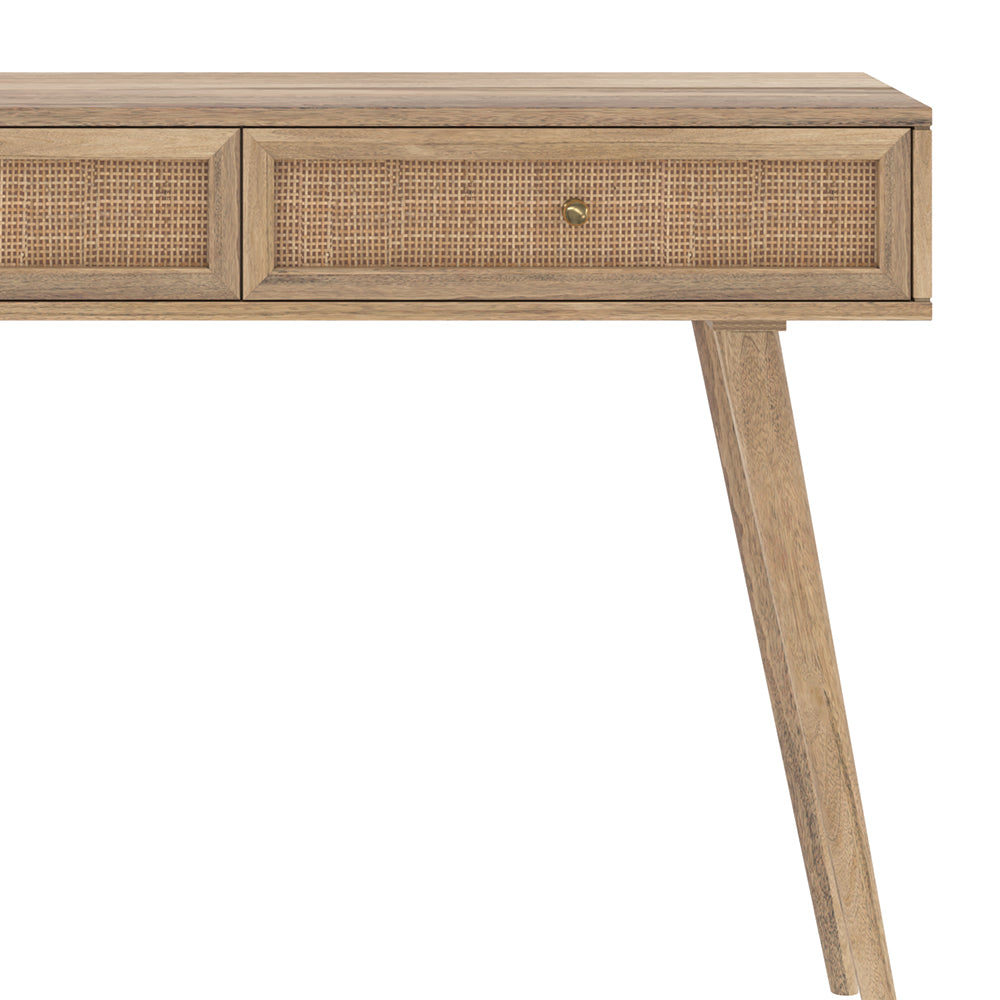 console masala legno di mango 2 cassetti