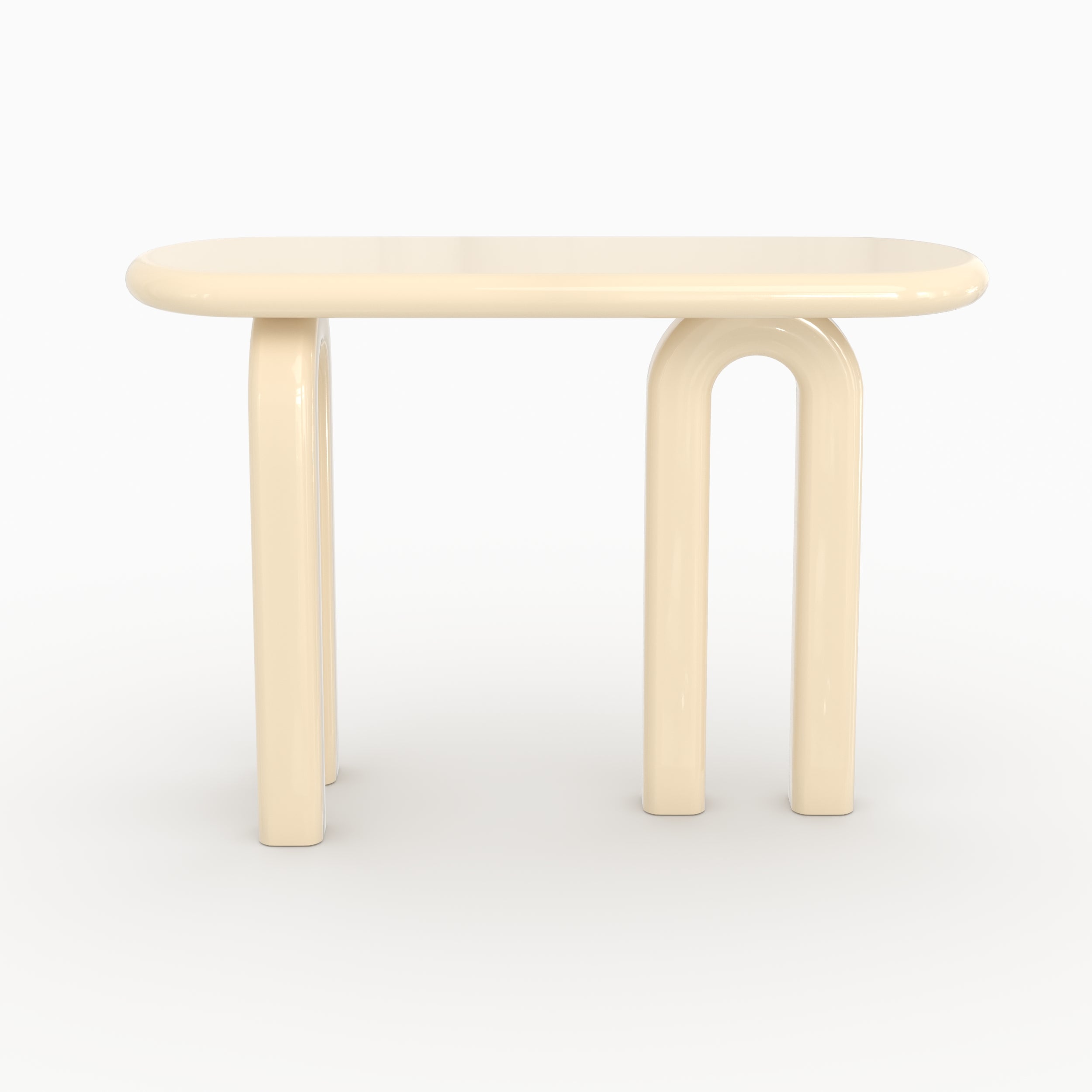 Console Opale laccata bianca in MDF, 120 cm
