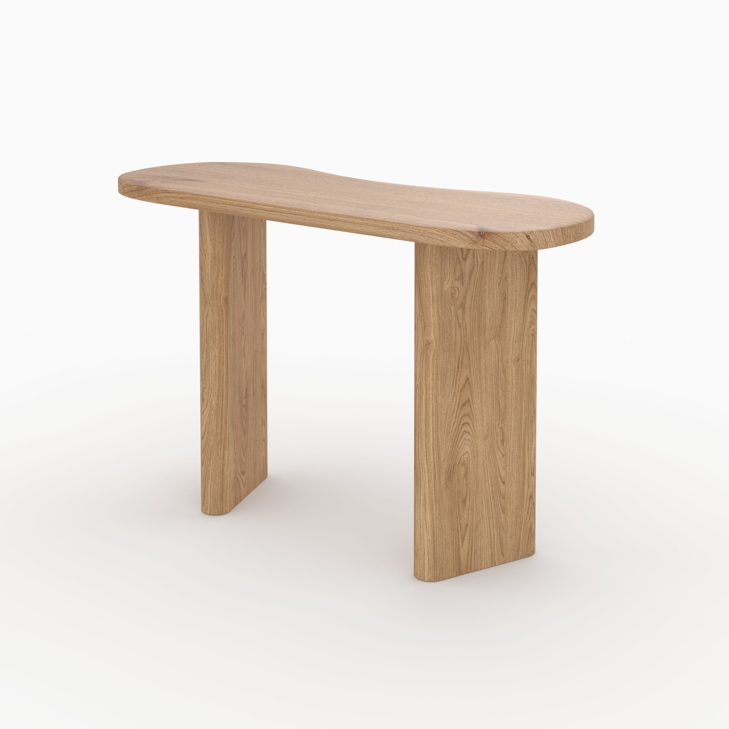 Consola Brandan de madera maciza de mindi