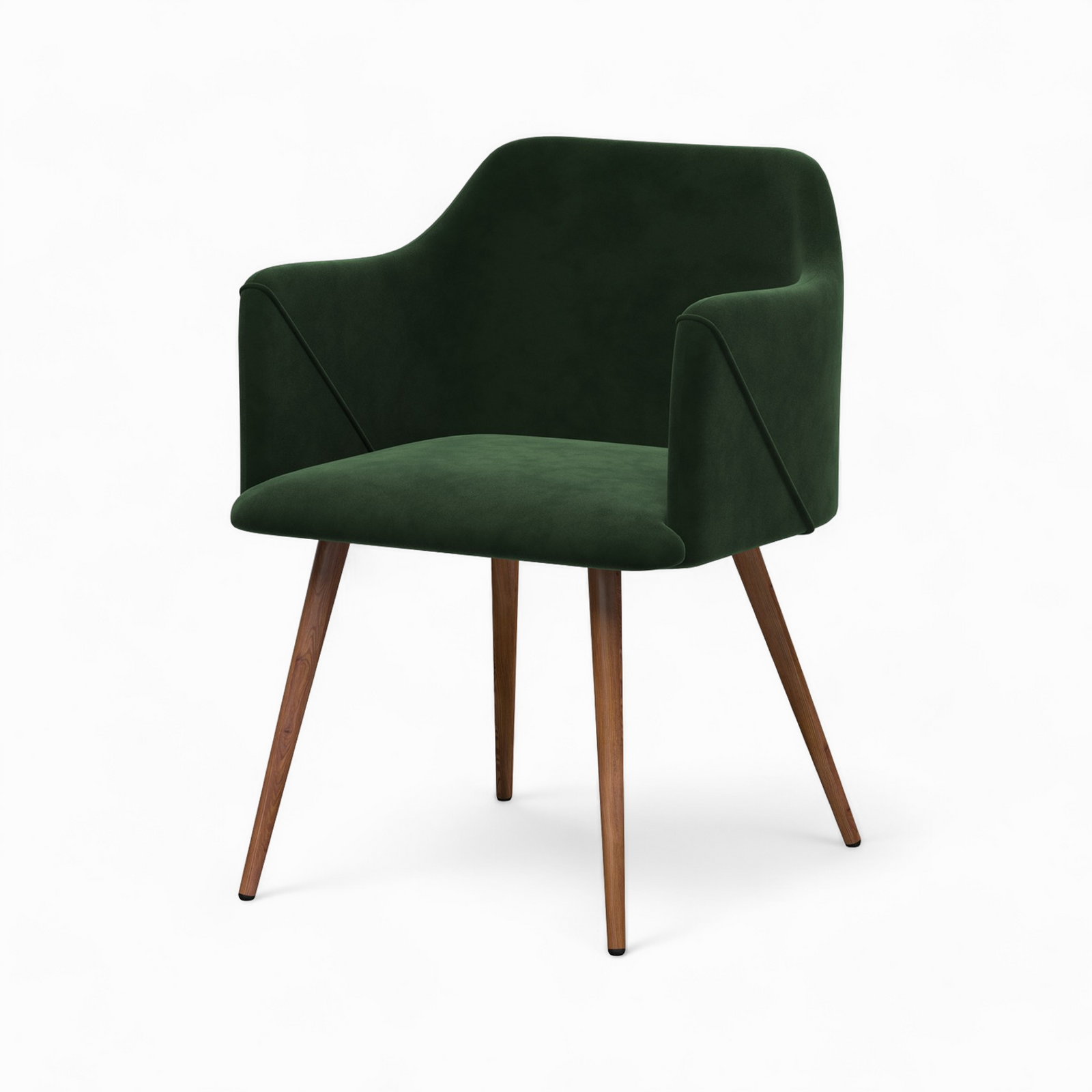 daisy pack 4 chaises en velours jaune vert_2_