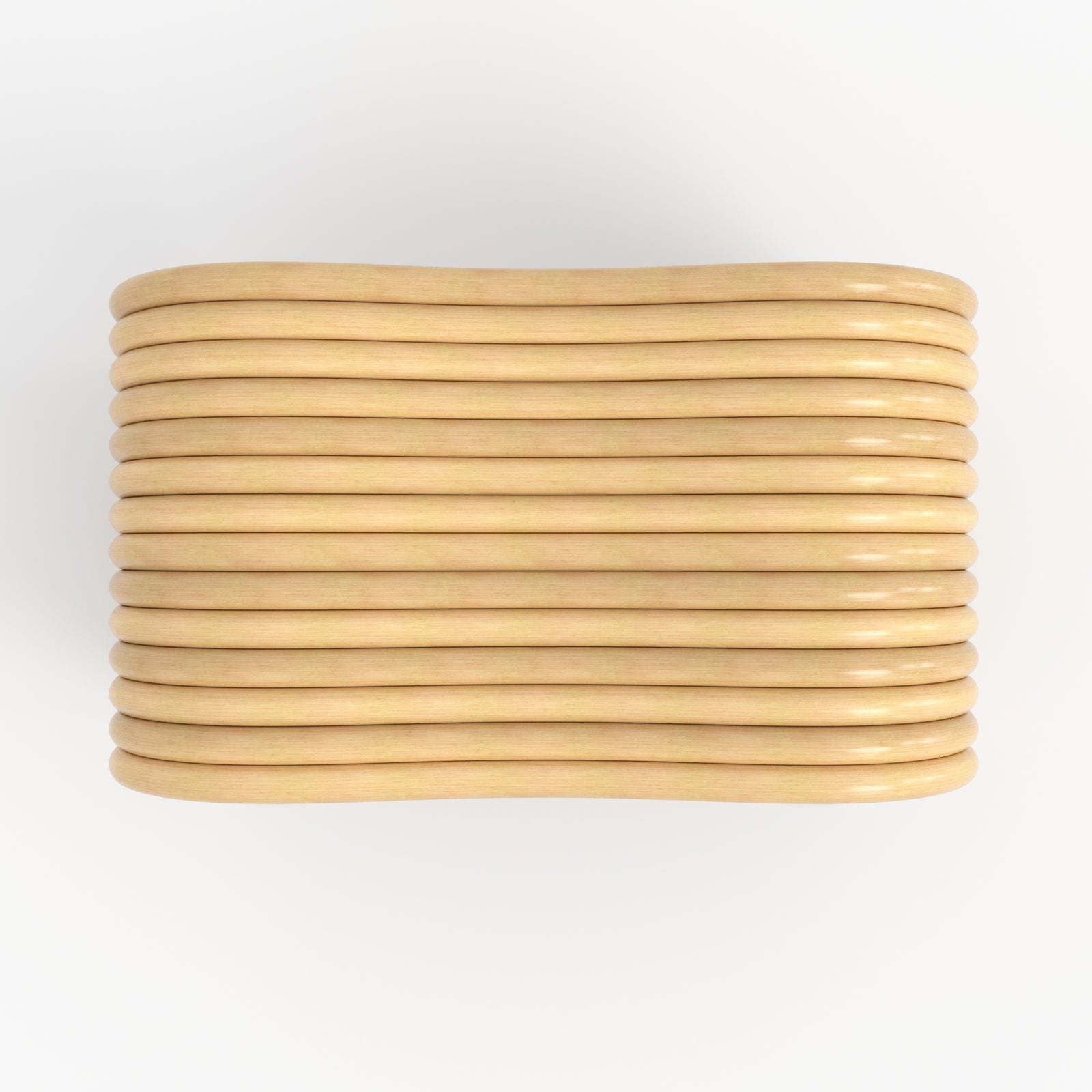 Deco tabouret wave rotin