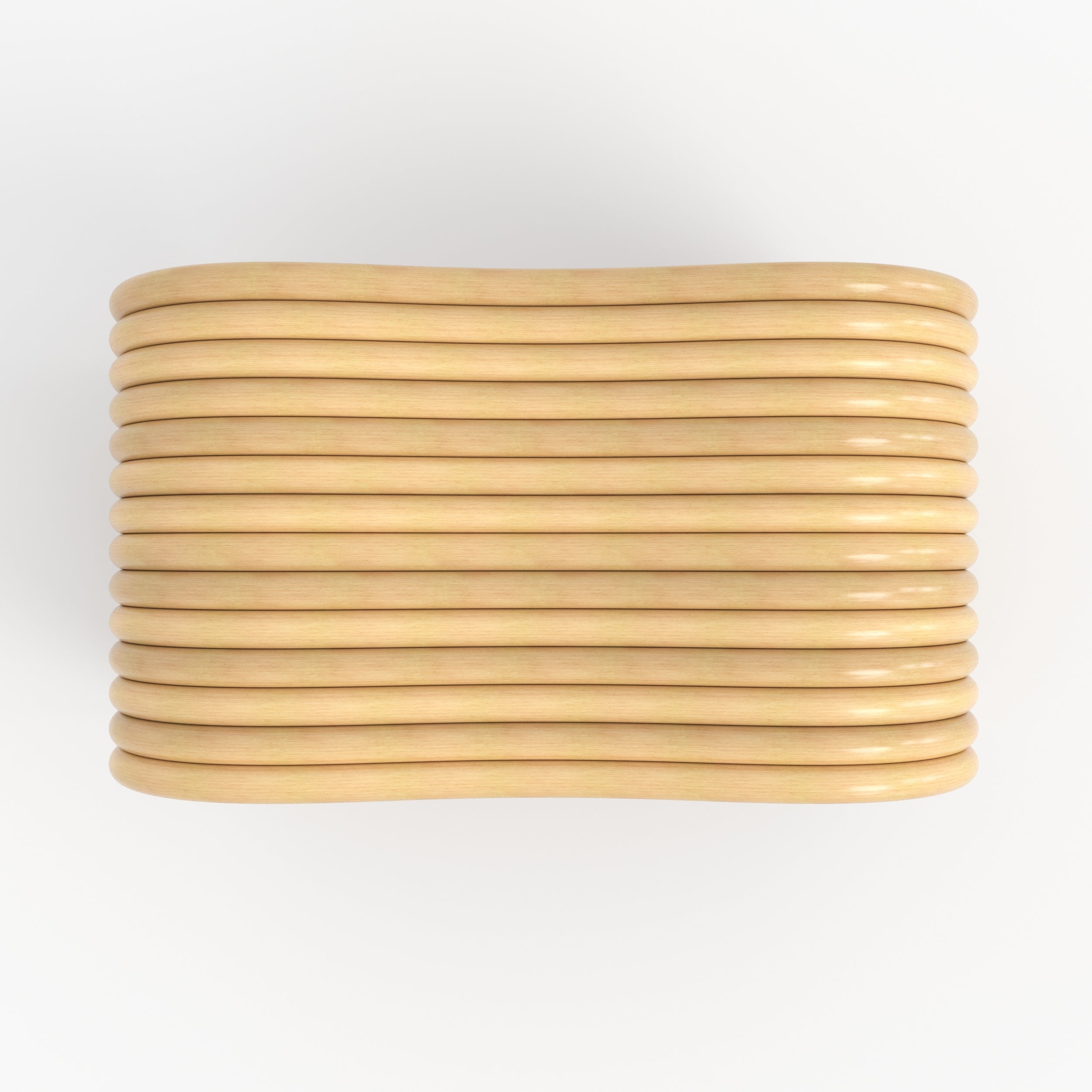 Deco tabouret wave rotin