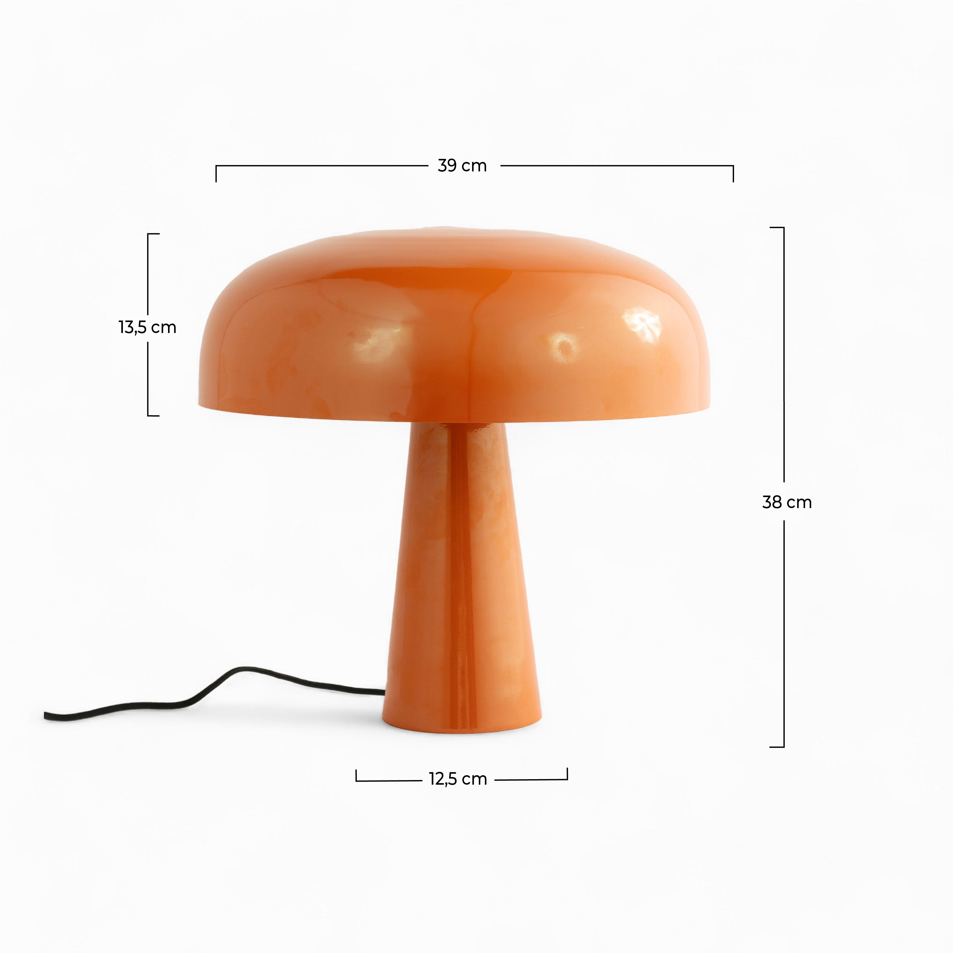 Lampada Livia in metallo arancione