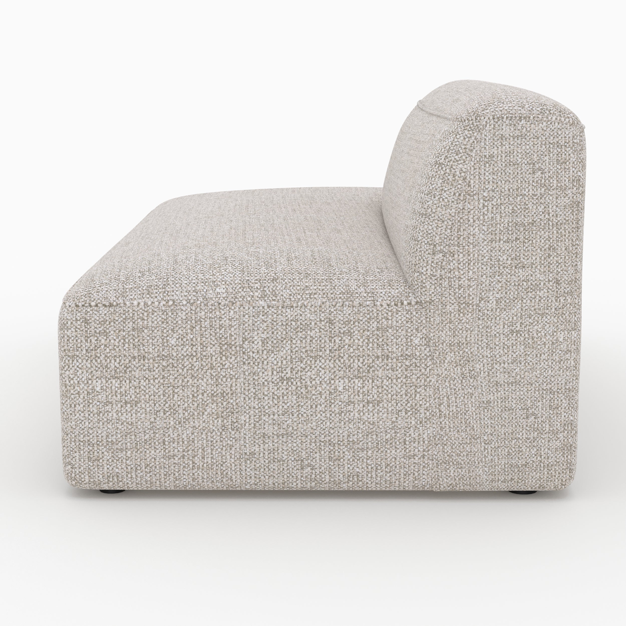 Dossier droit méridienne Hestia tissu beige canapé modulable